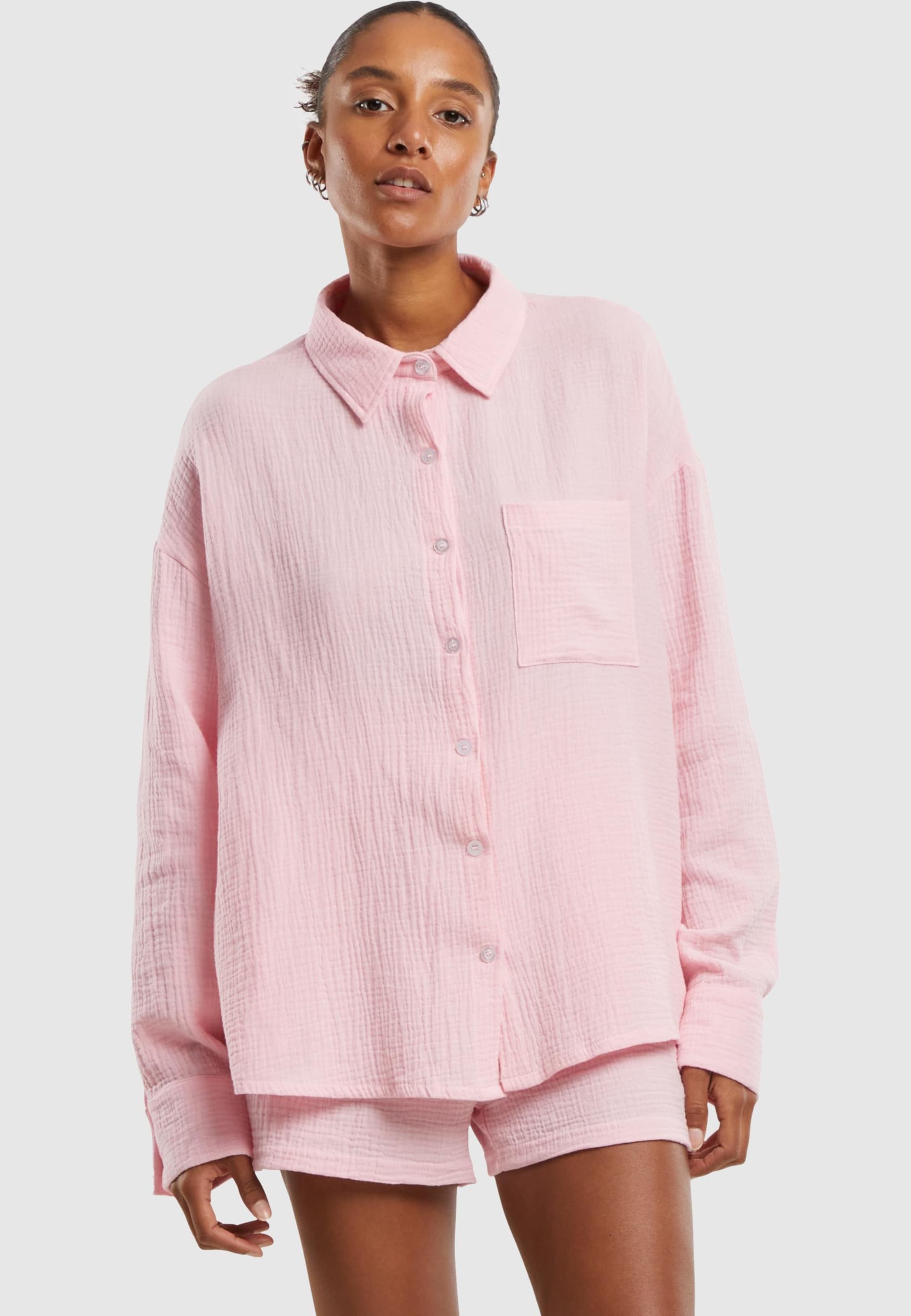 Urban Classics Ladies Oversized Musselin Blouse