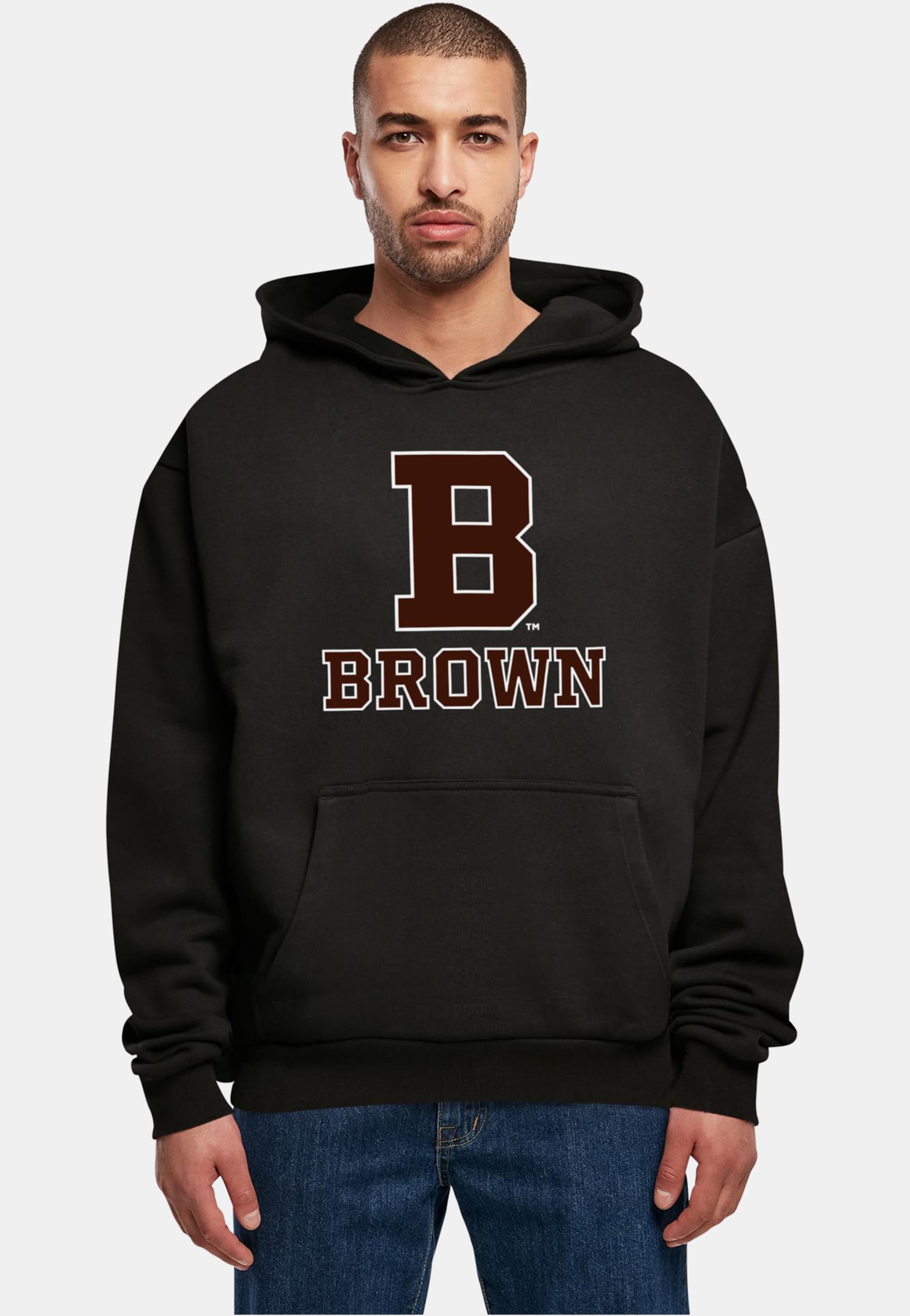Merchcode Brown University - B Initial Ultra Heavy Hoody