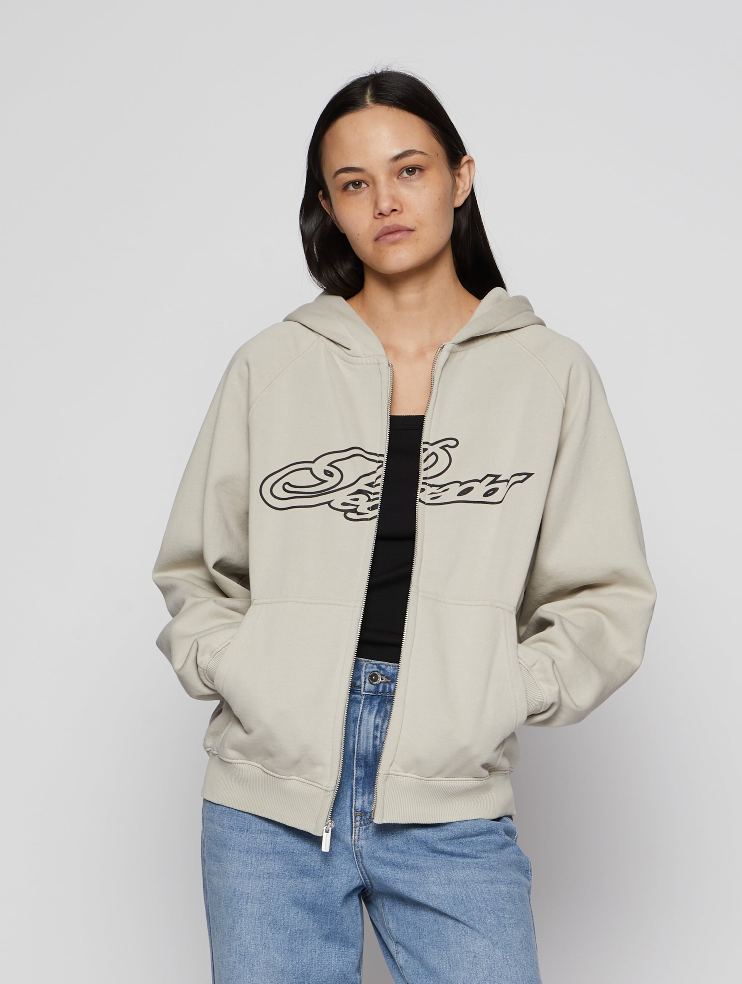 PEGADOR Anna Oversized Sweat Zip Hoodie