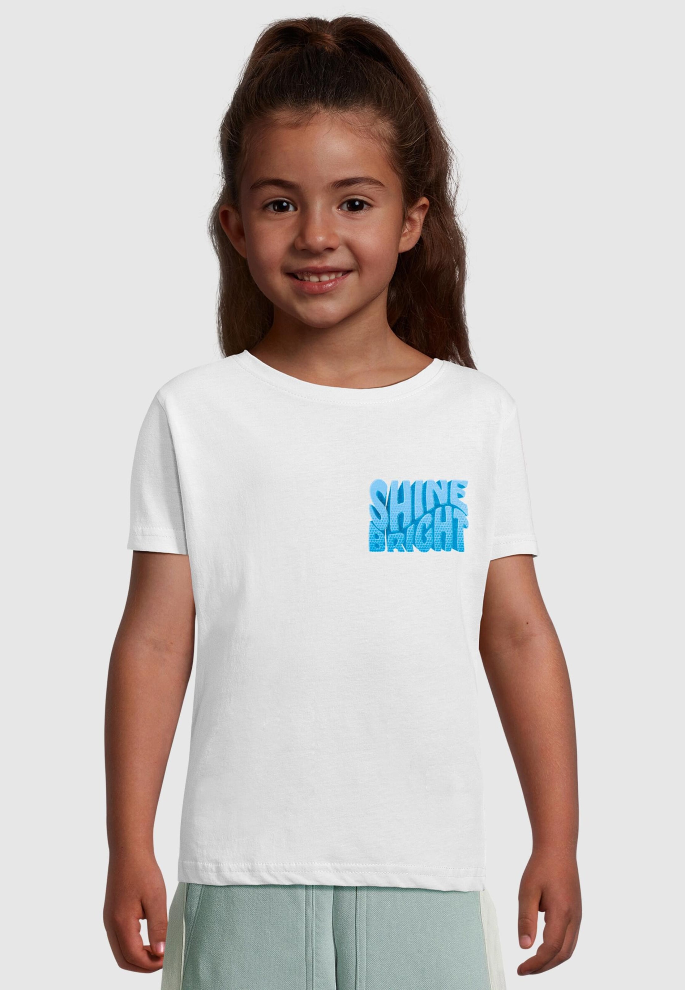 Merchcode Girls Shine Bright Blue - T-Shirt