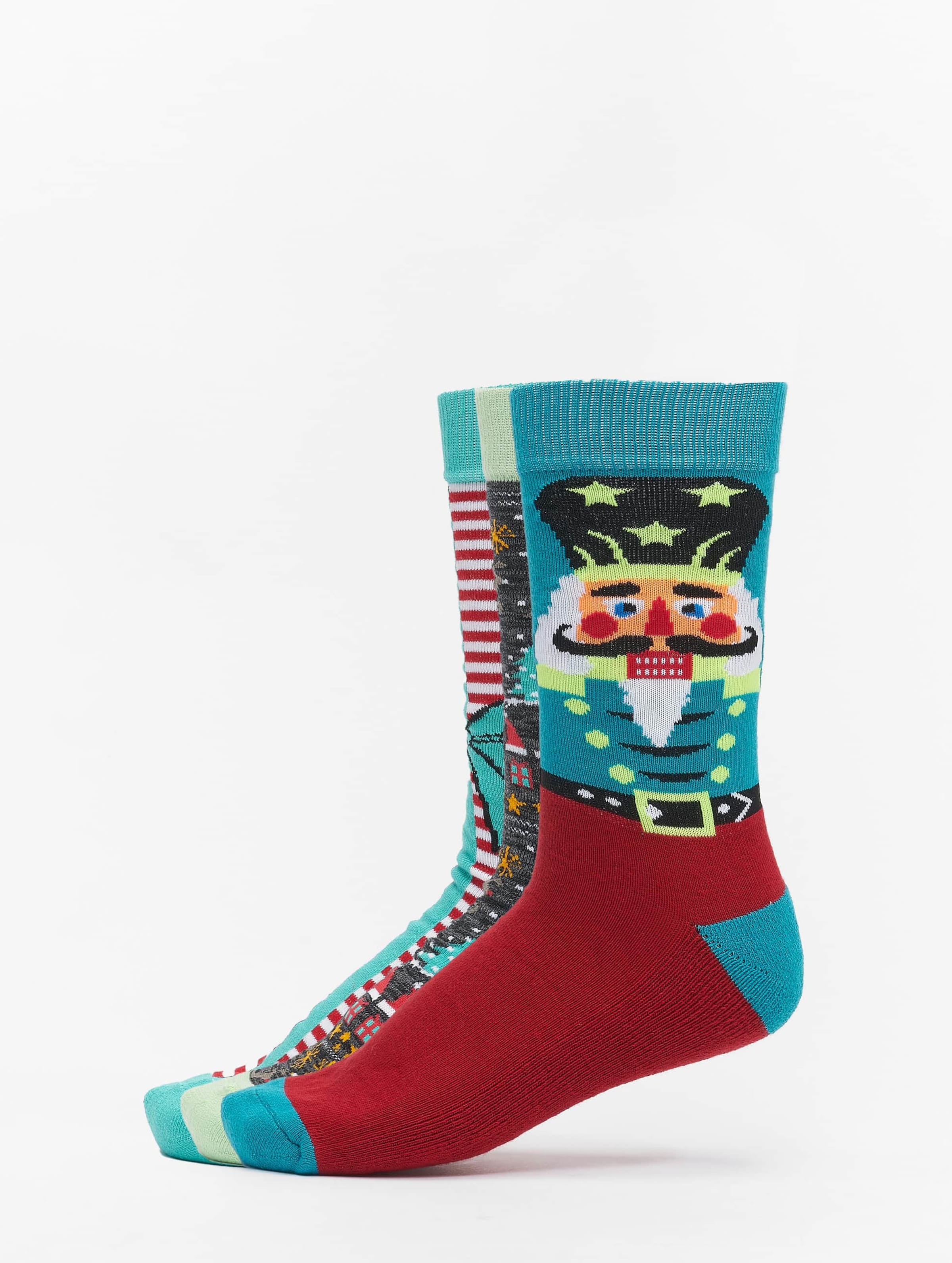 Urban Classics Christmas Nutcracker Socks 3-Pack