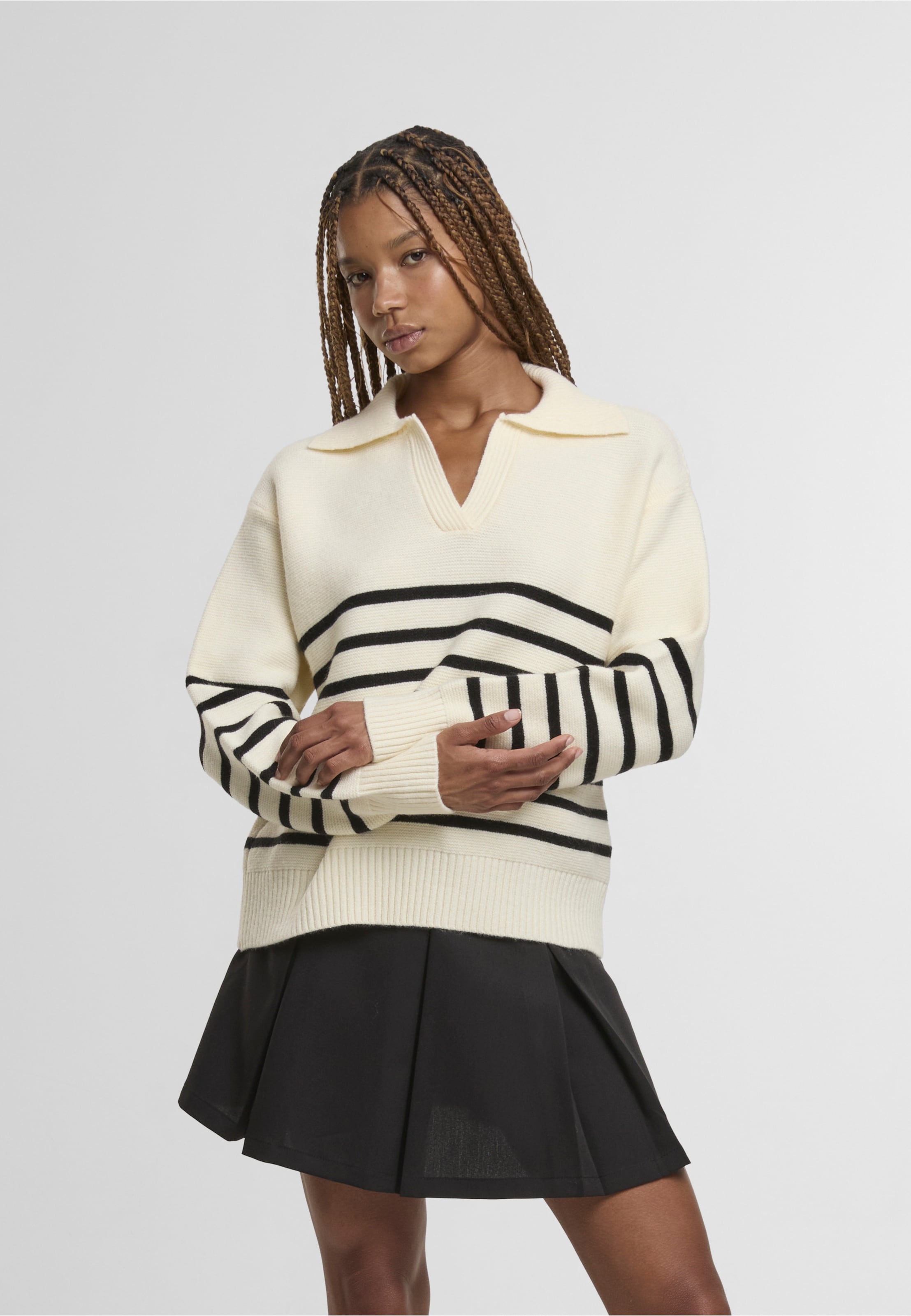 Estelou Knit v-neck polo