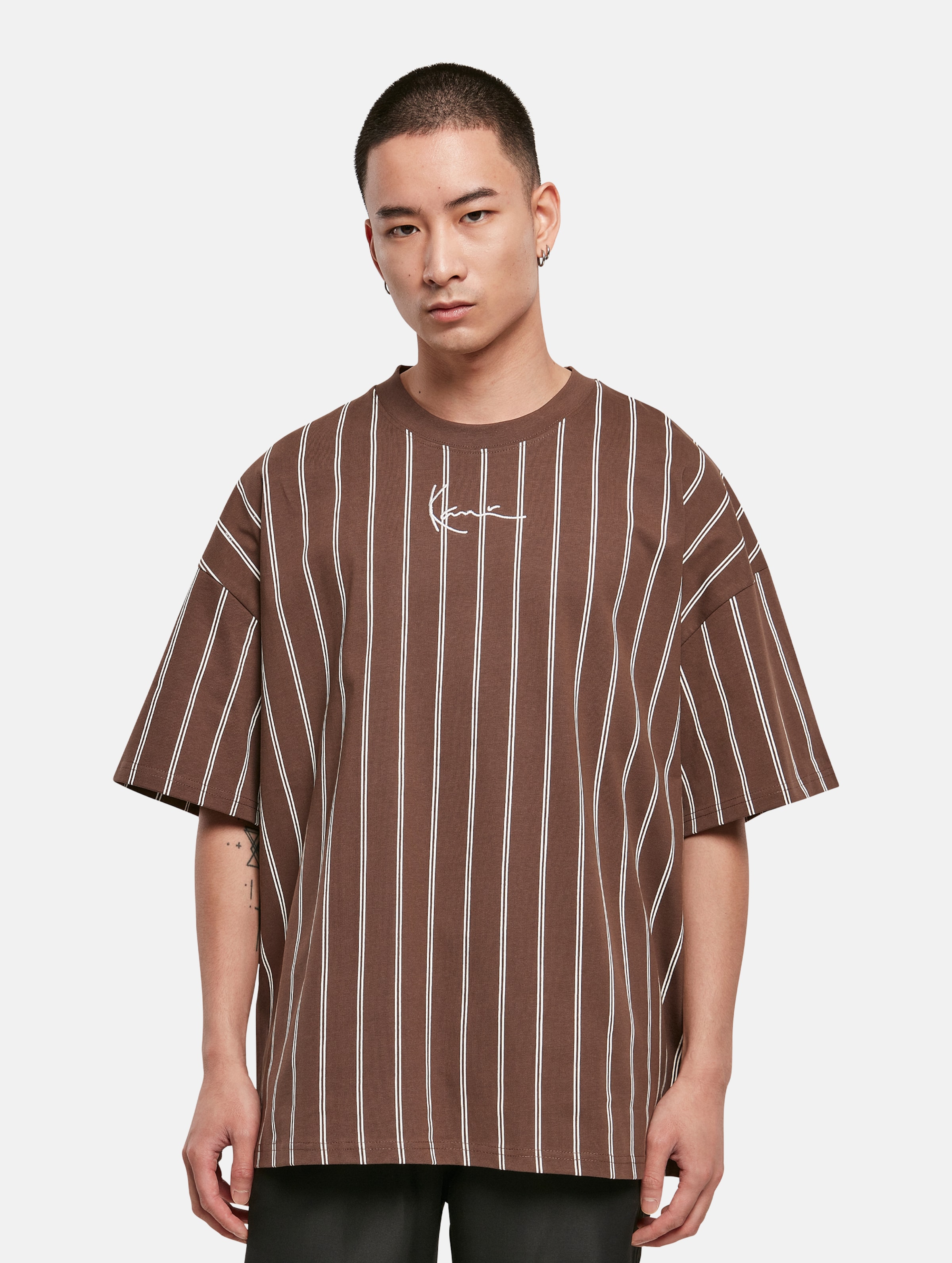 Karl Kani KK Small Signature Boxy Heavy Jersey Pinstripe