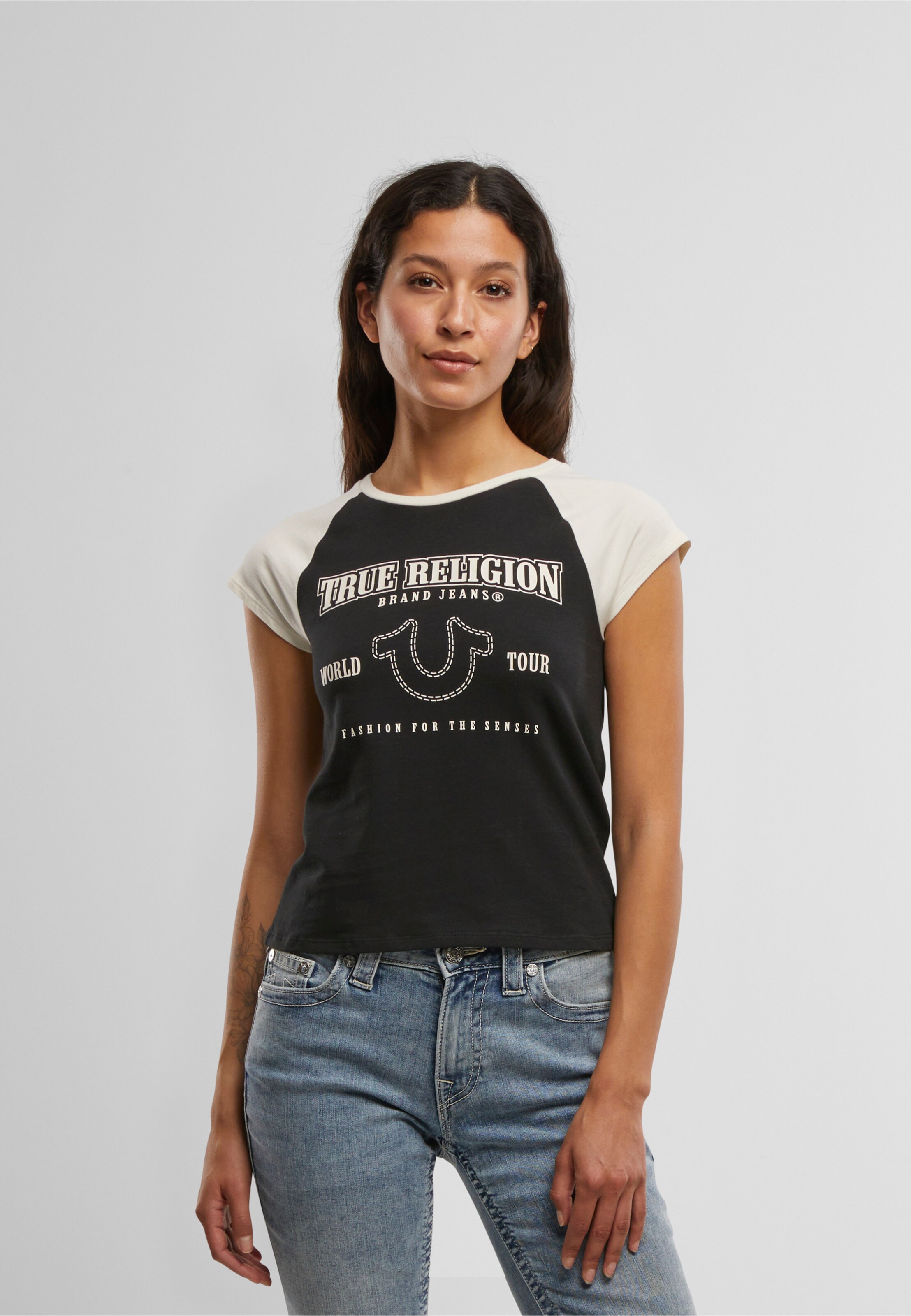 True Religion RAGLAN SS BABY TEE