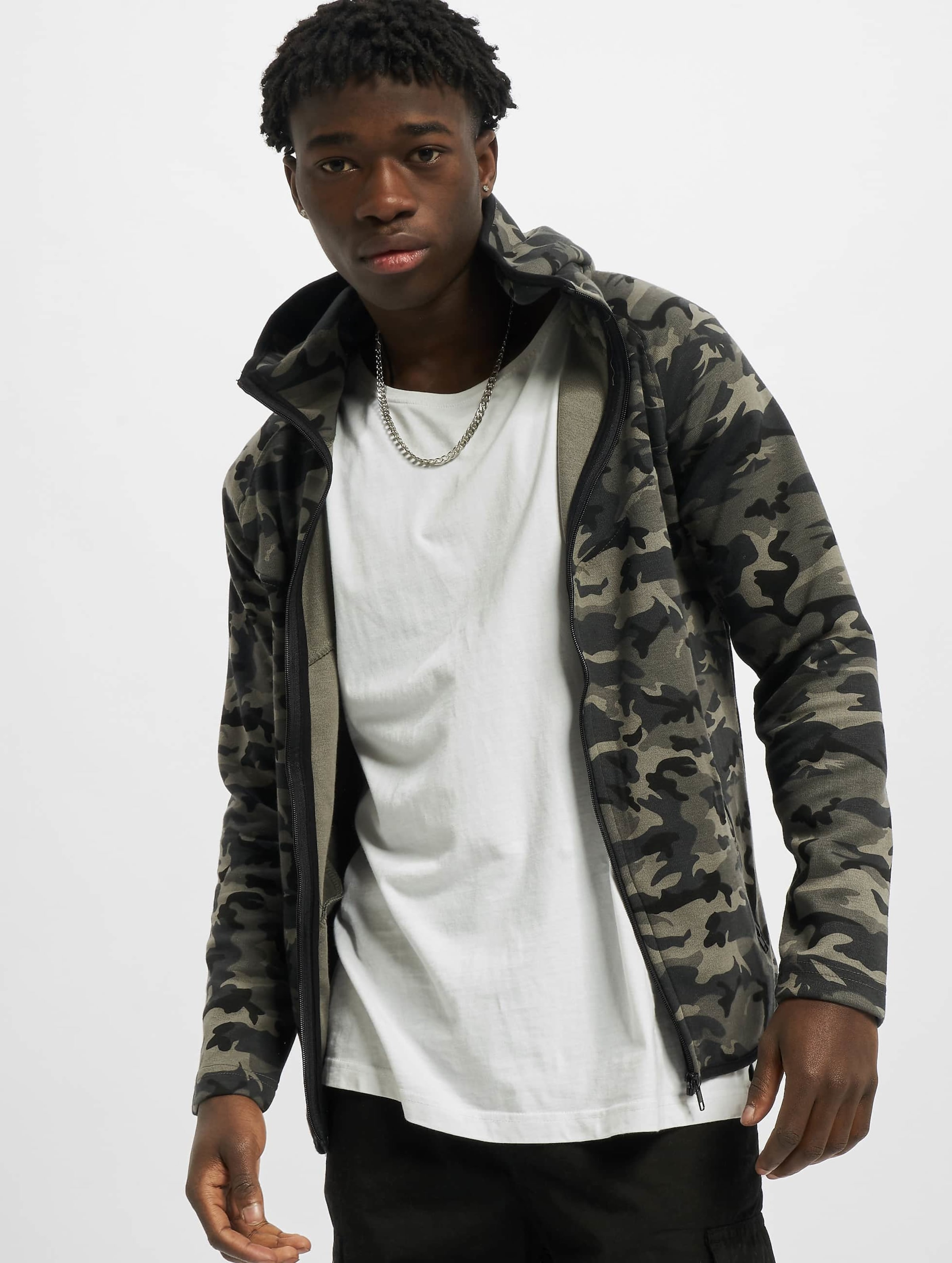 Urban Classics Interlock Camo Zip Jacket
