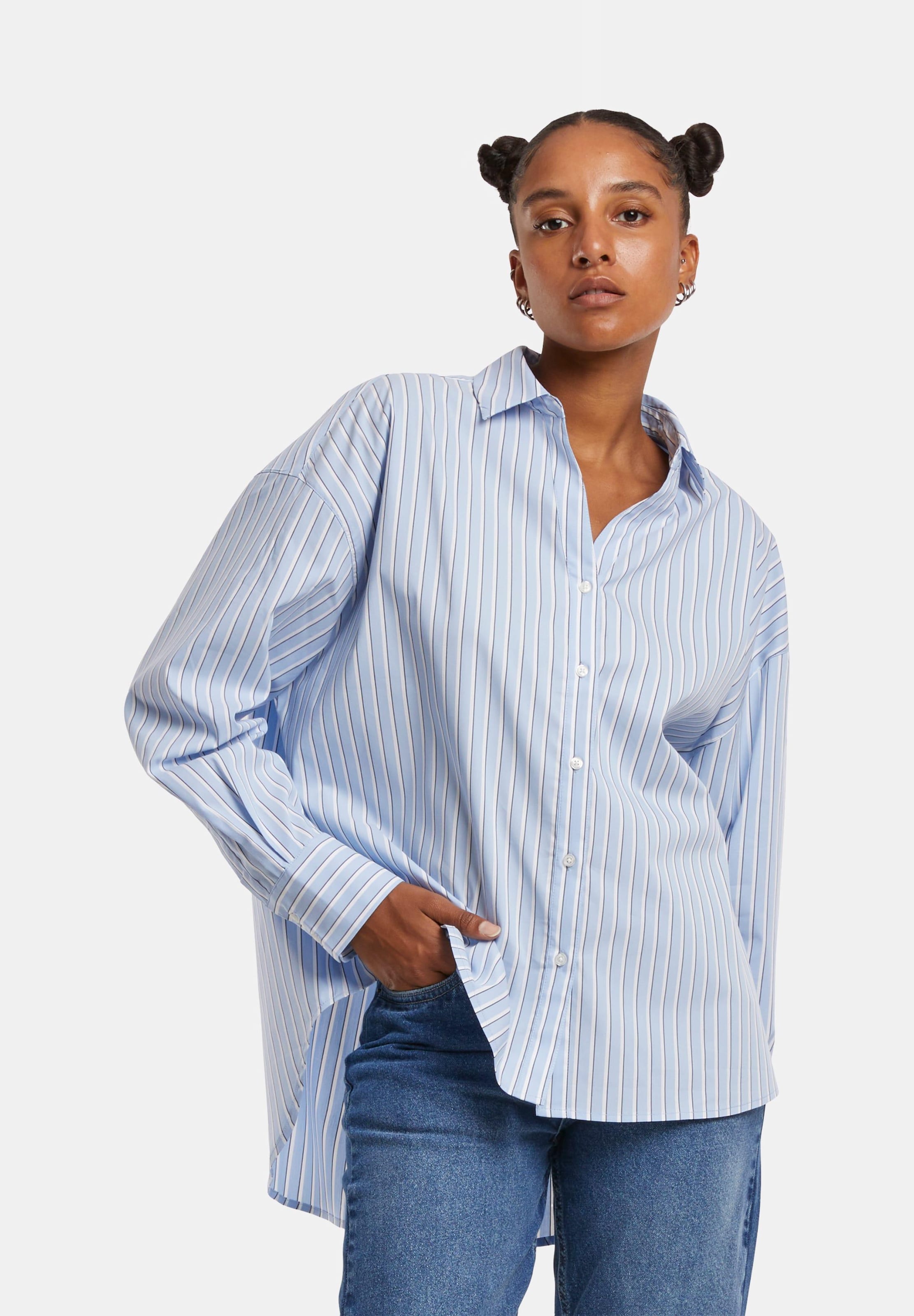 Urban Classics Ladies Oversized Striped Blouse