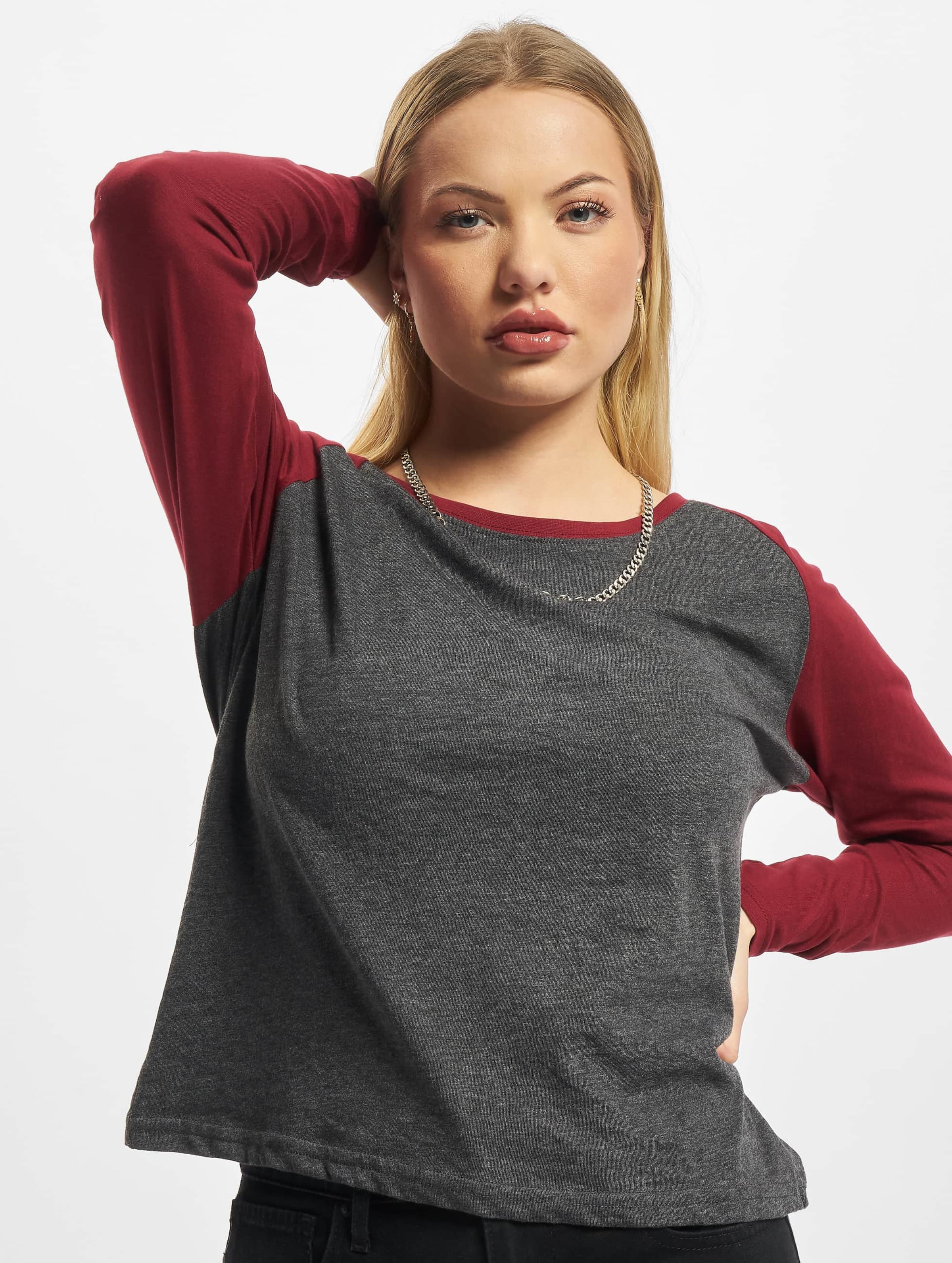 Urban Classics Ladies Contrast Raglan Longsleeve