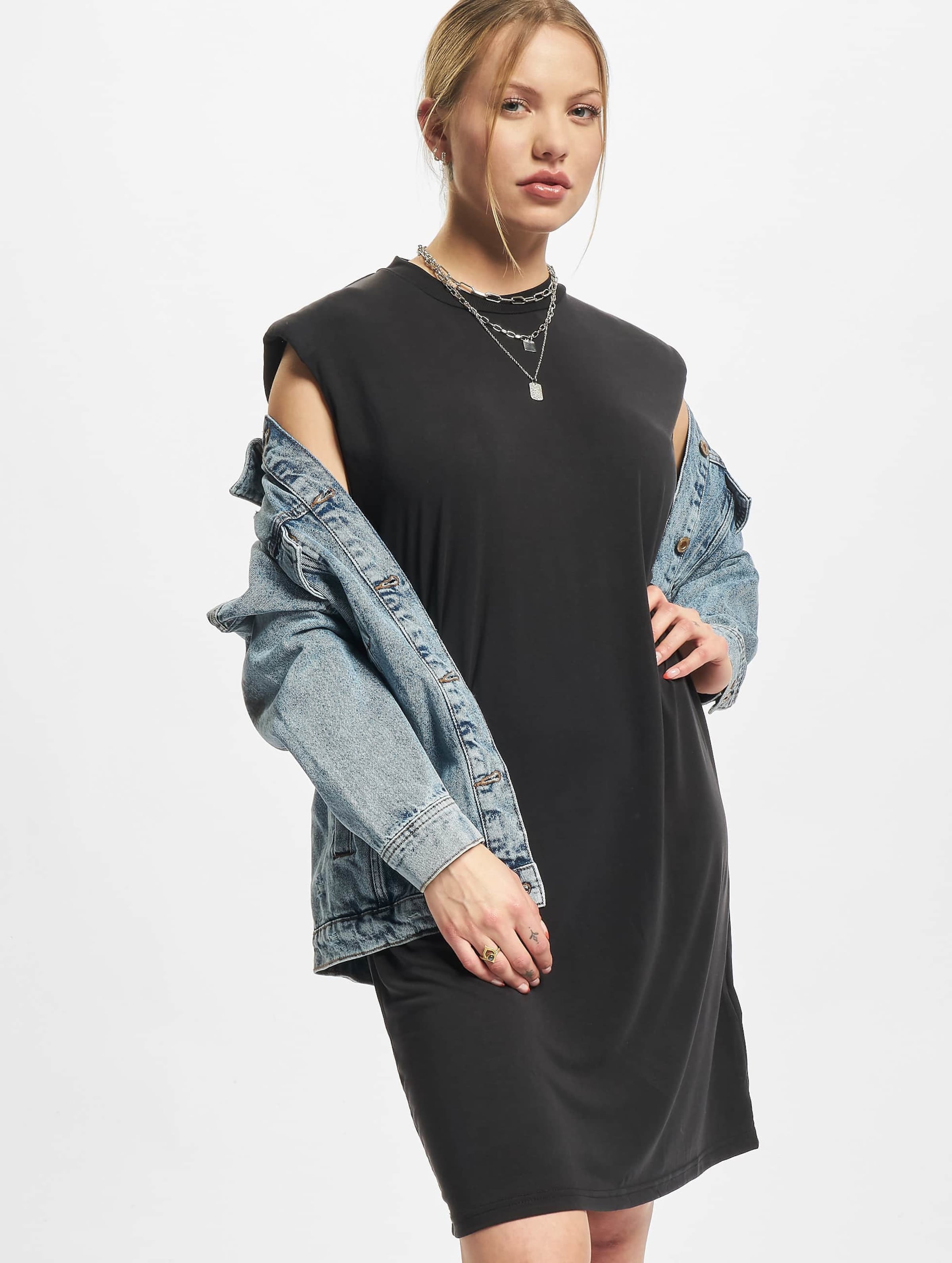 Urban Classics Ladies Modal Padded Shoulder Tank Dress