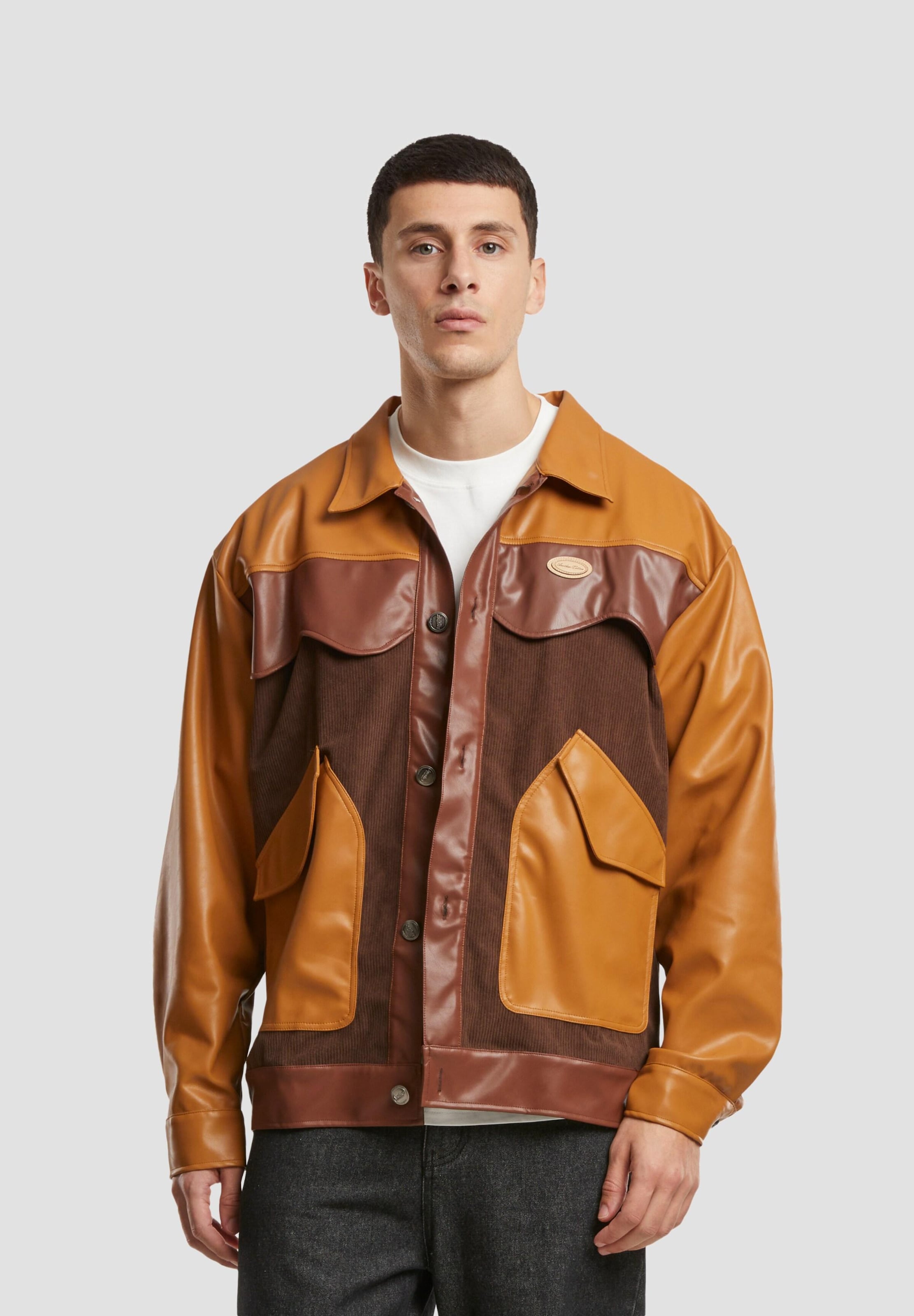 Another Cotton Lab Oversize Vegan Leather Jacket