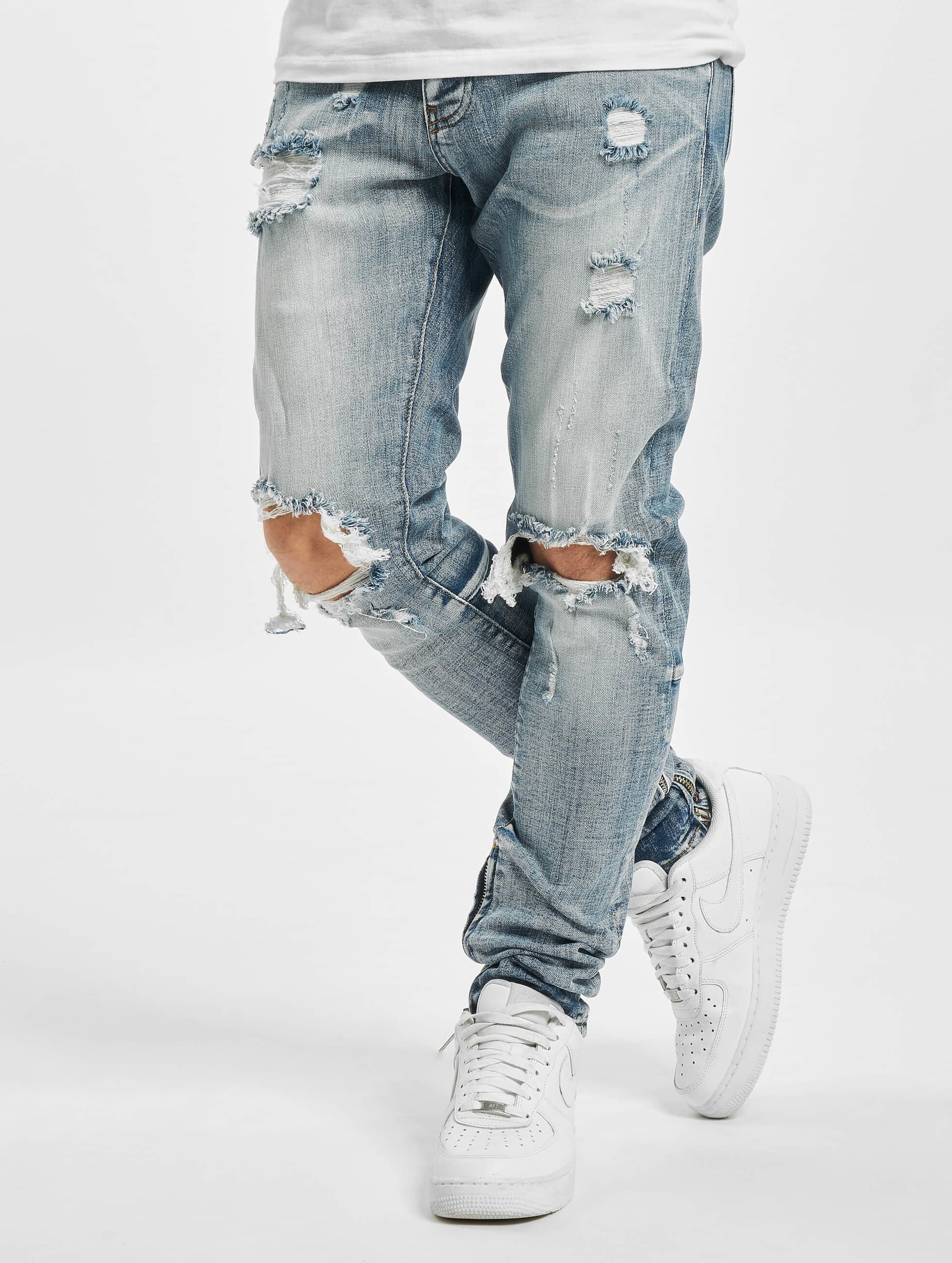 2Y Premium Destroyed Straight Fit Jeans
