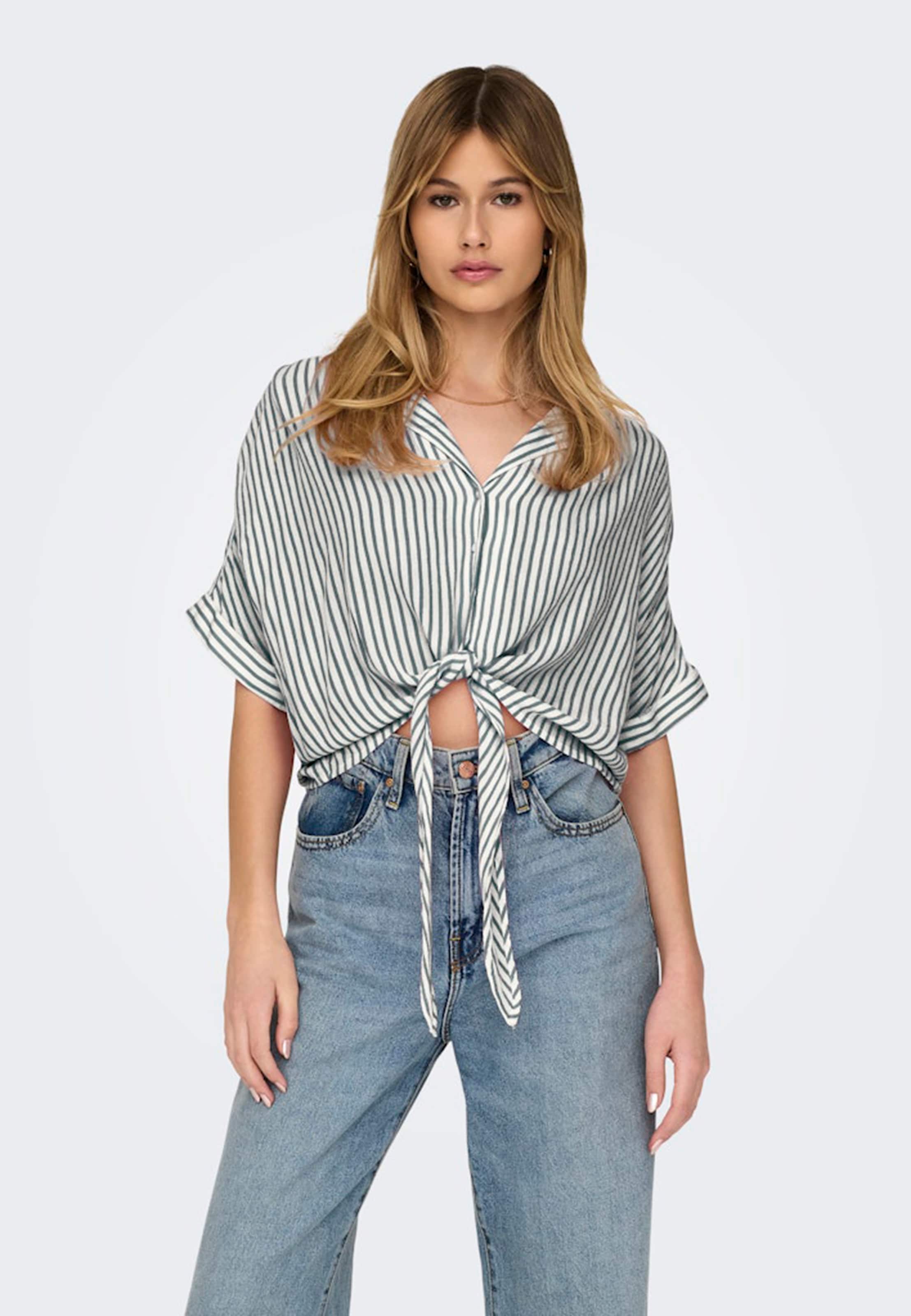 Only ONLPAULA LIFE S/S TIE SHIRT WVN NOOS