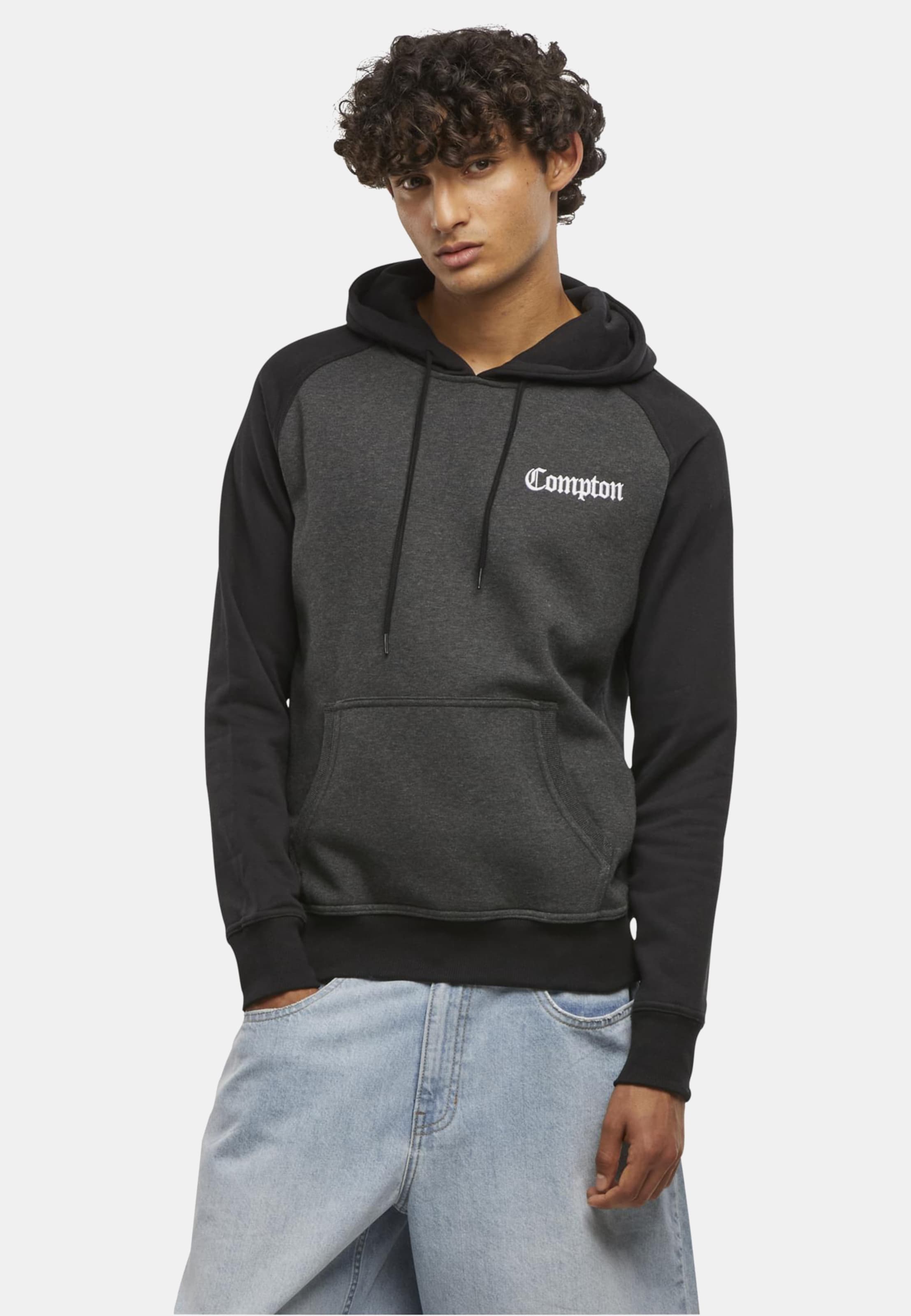 Mister Tee Compton Wording EMB Raglan Hoody