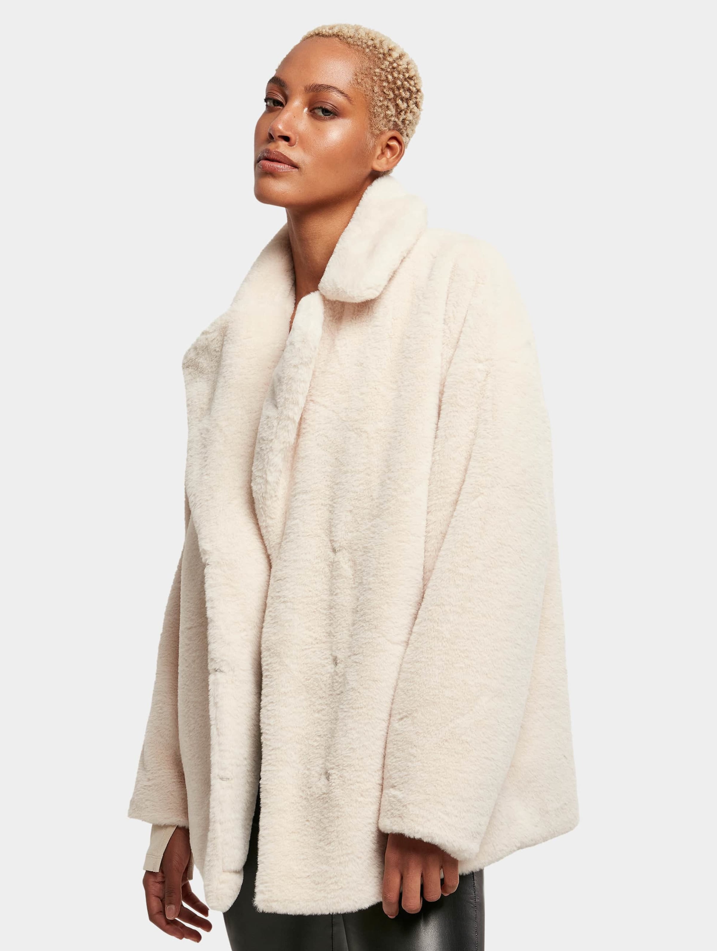 Urban Classics Ladies Lapel Teddy Jacket