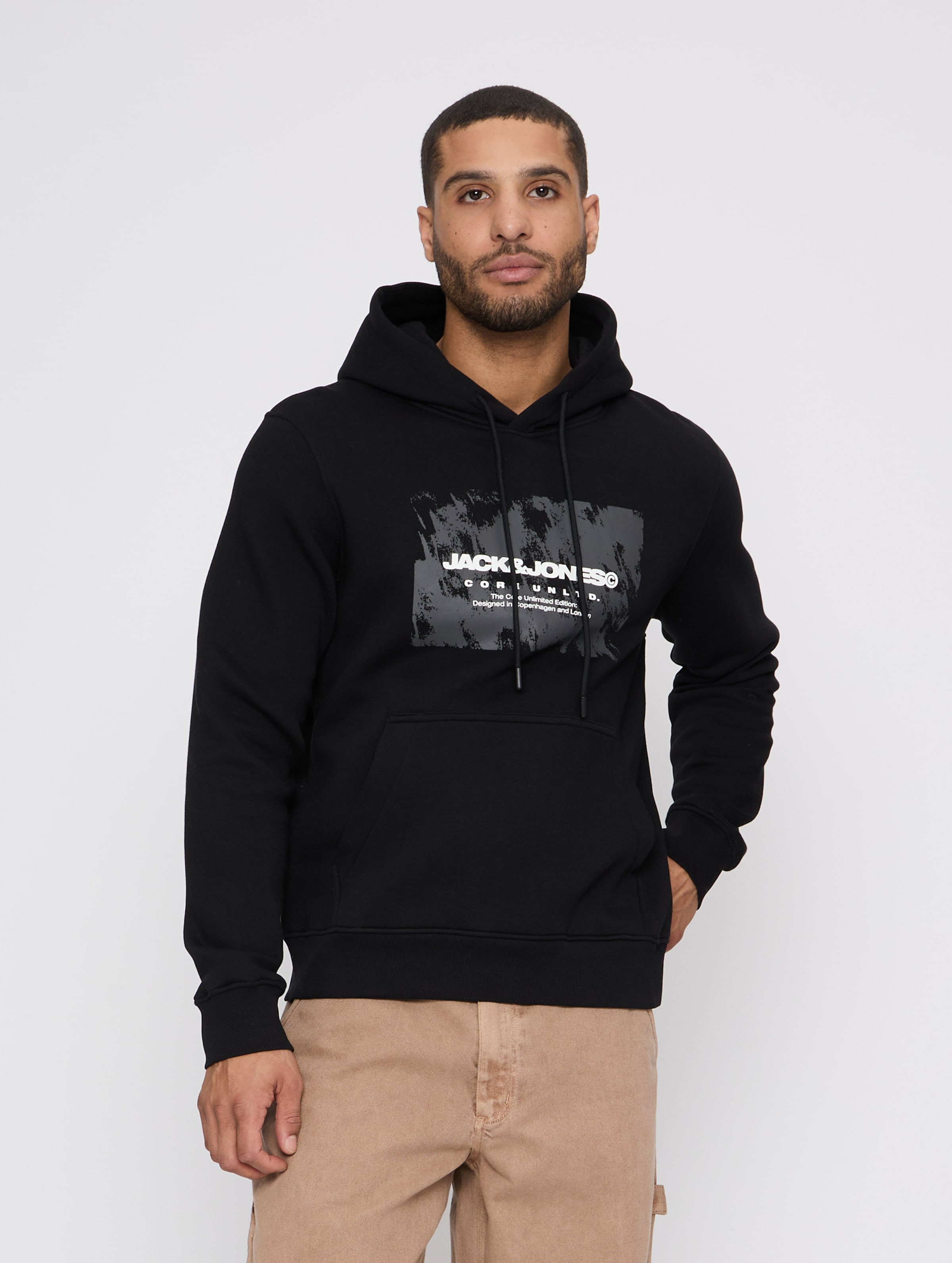 Jack & Jones Aero Front Print Sweat Hoodie