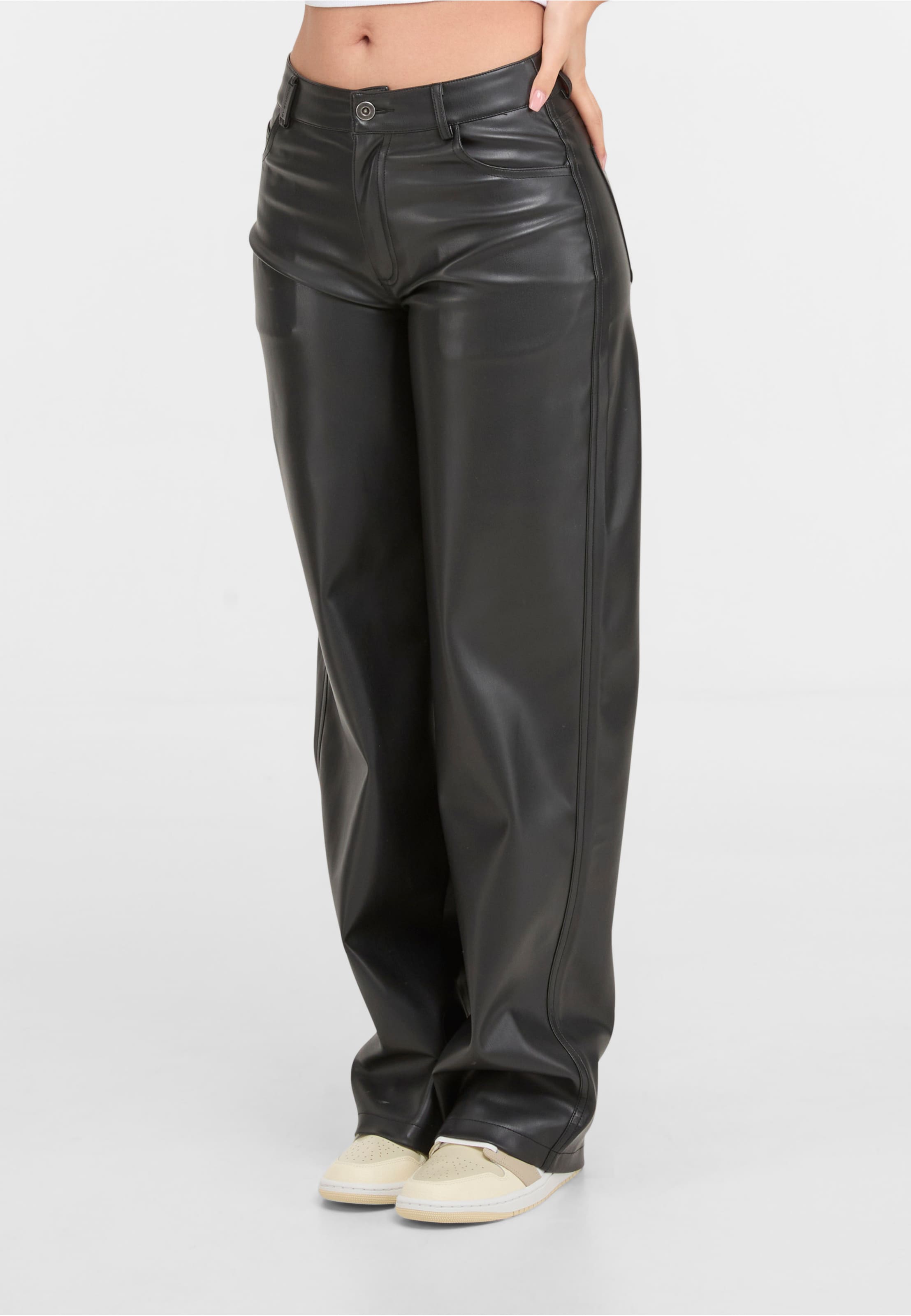 2Y Studios Tiva Loose Fit Leatherette Pants