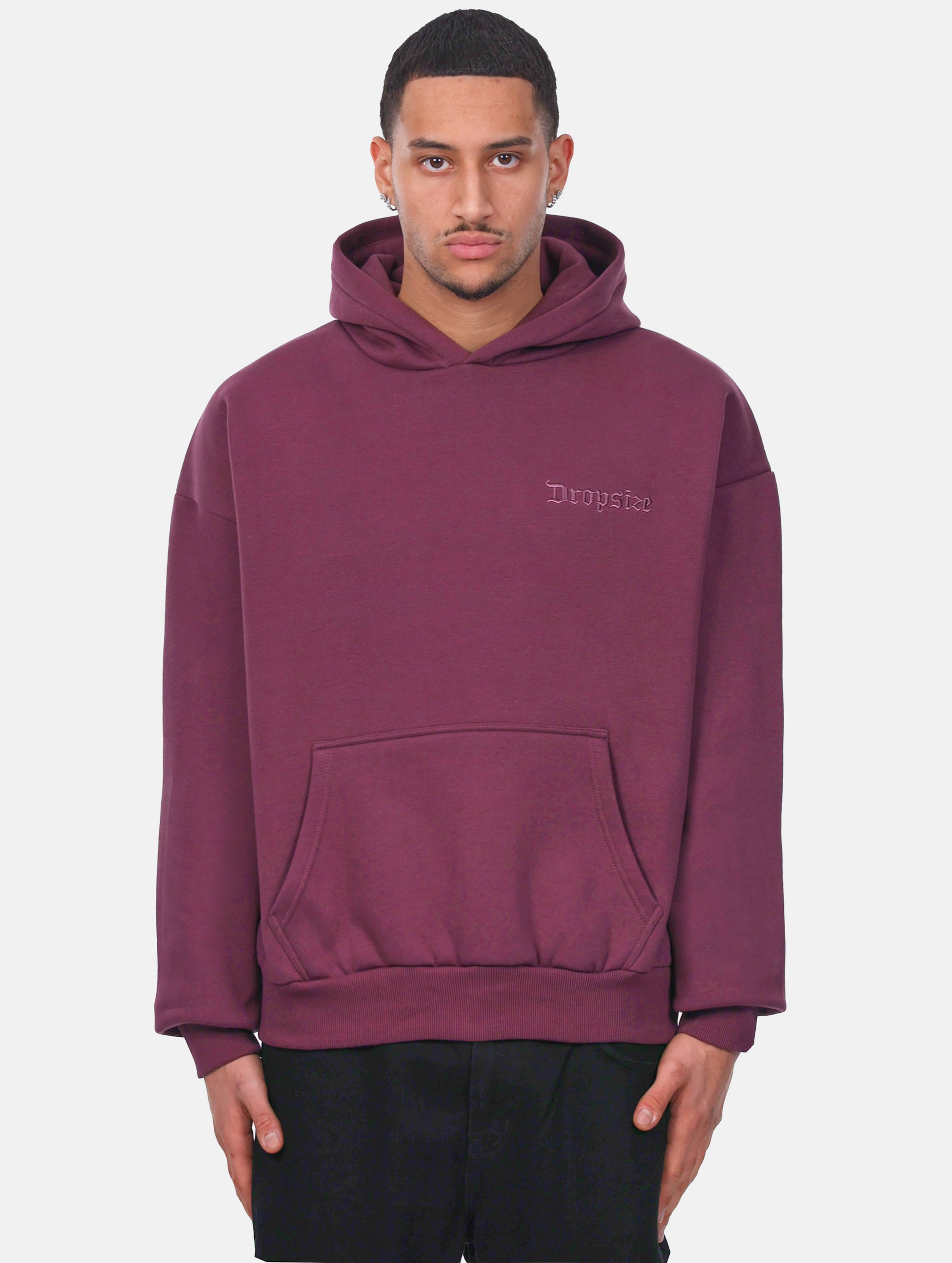 Dropsize HEAVY OVERSIZE EMBO HOODIE