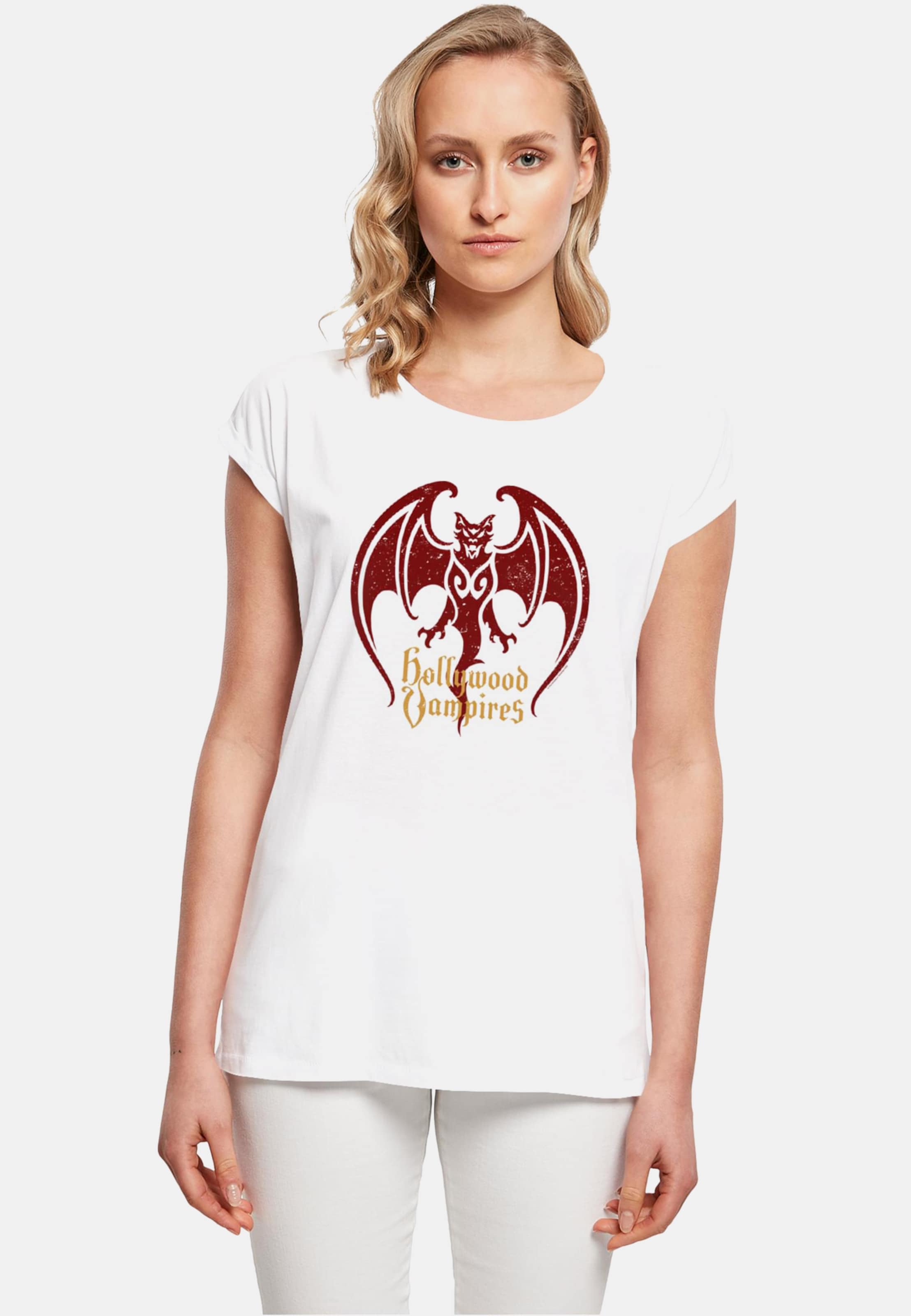 Merchcode Ladies Hollywood Vampires - Bat Logo T-Shirt