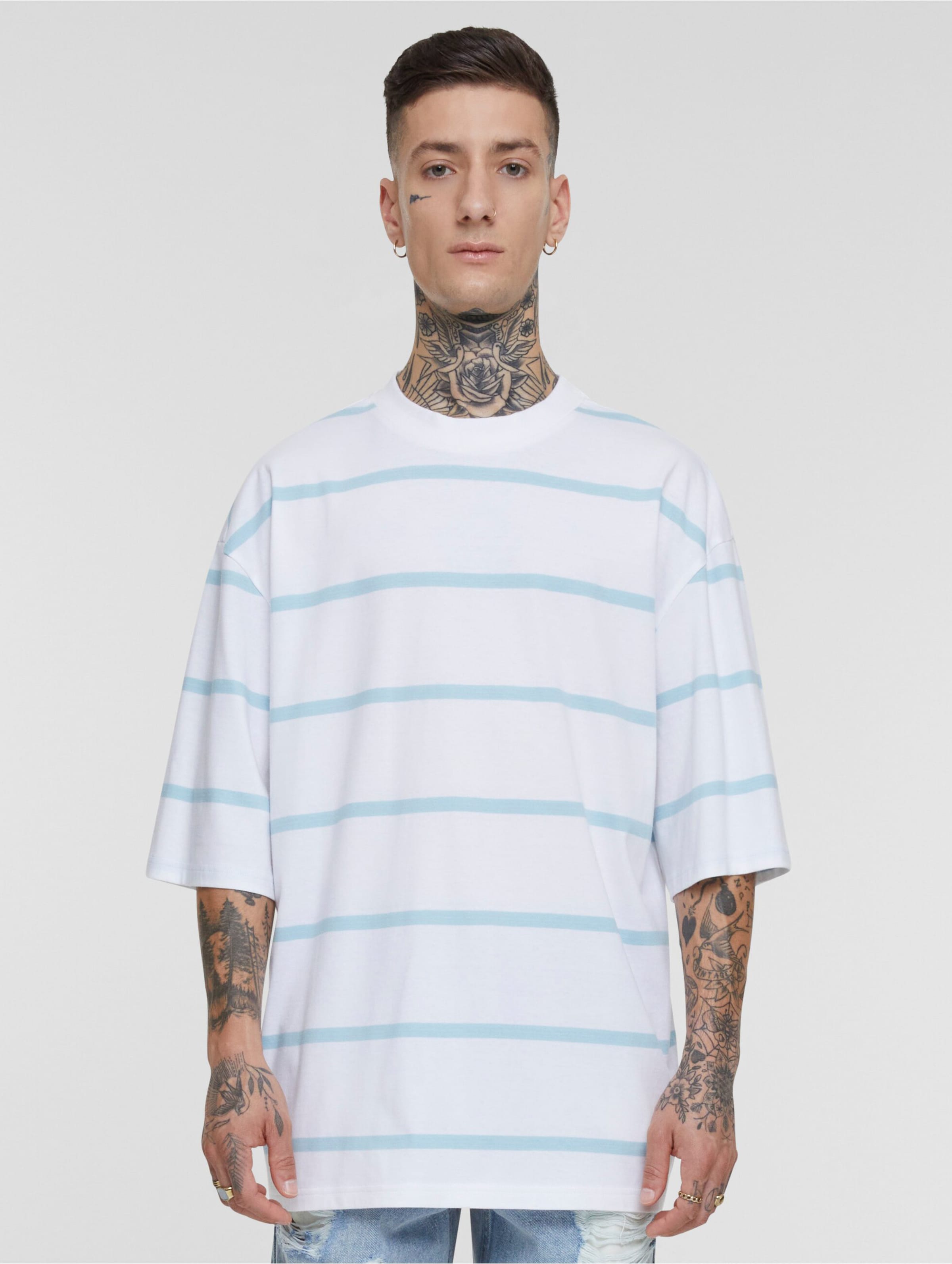Urban Classics Oversized Sleeve Modern Stripe T-Shirt