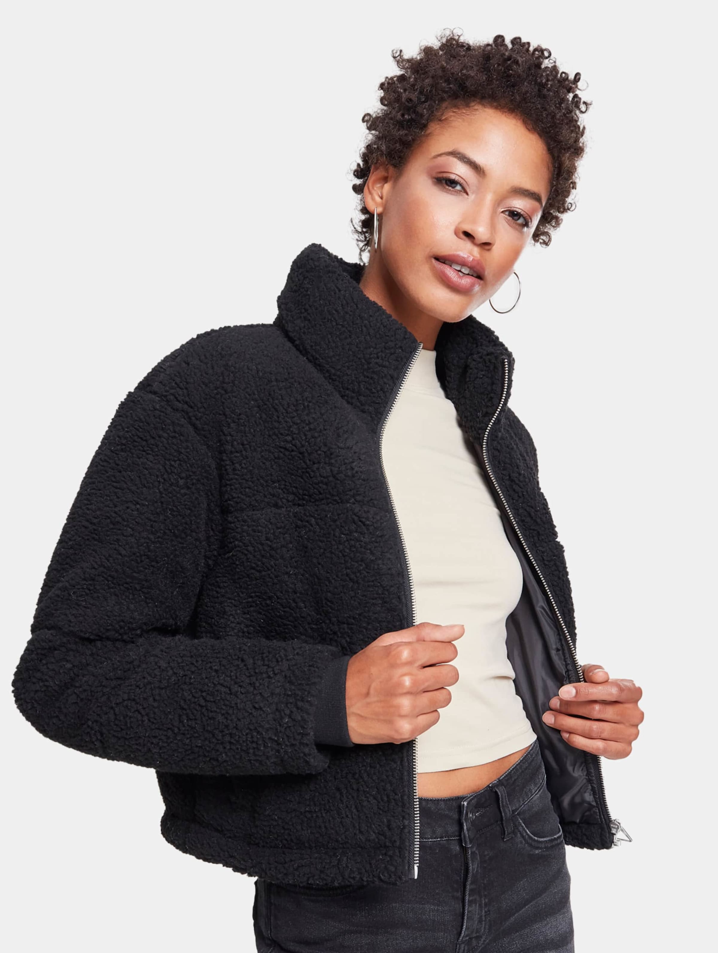 Urban Classics Ladies Boxy Sherpa Puffer Jacket