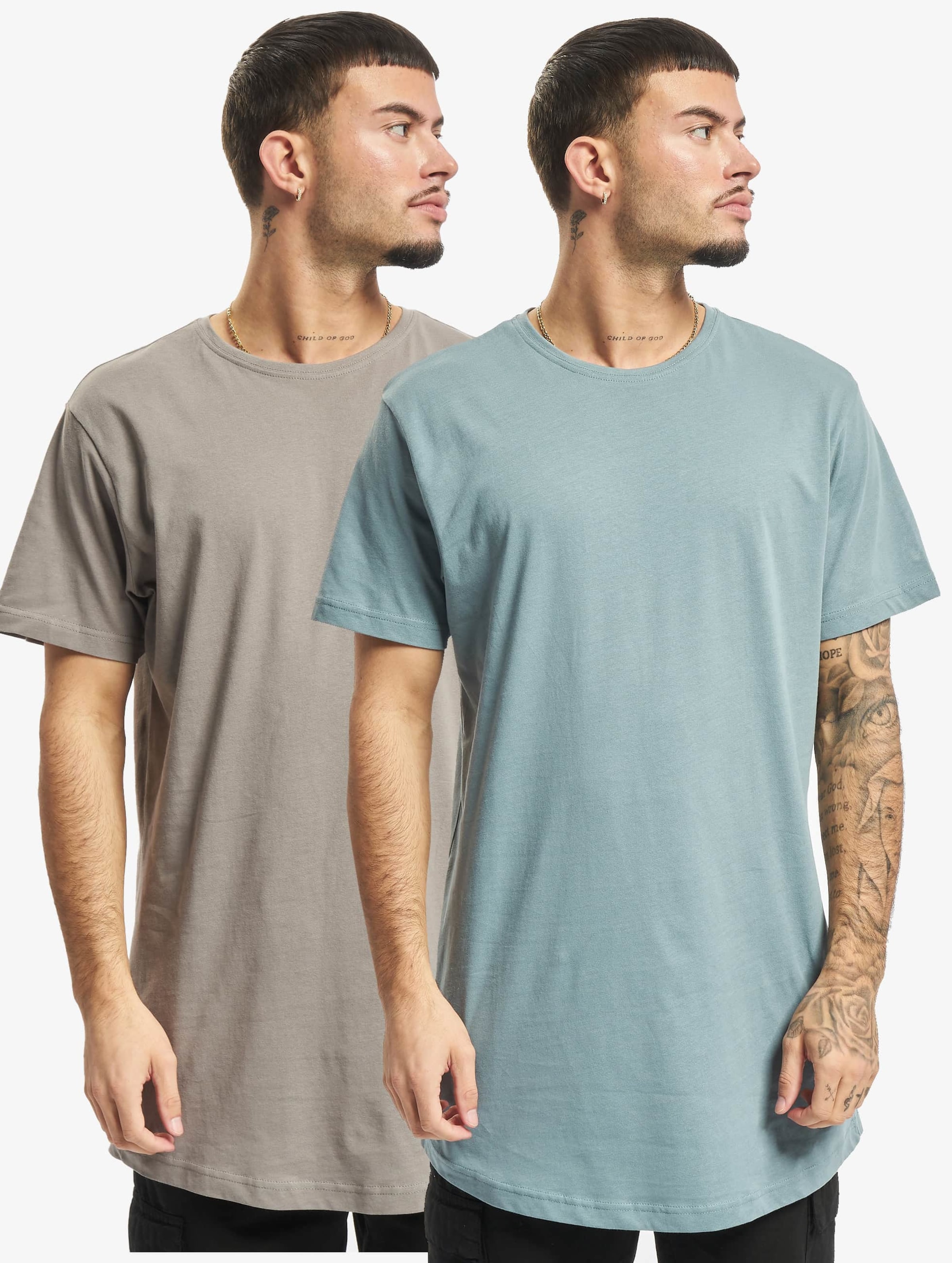 Urban Classics Pre-Pack Shaped Long Tee 2-Pack