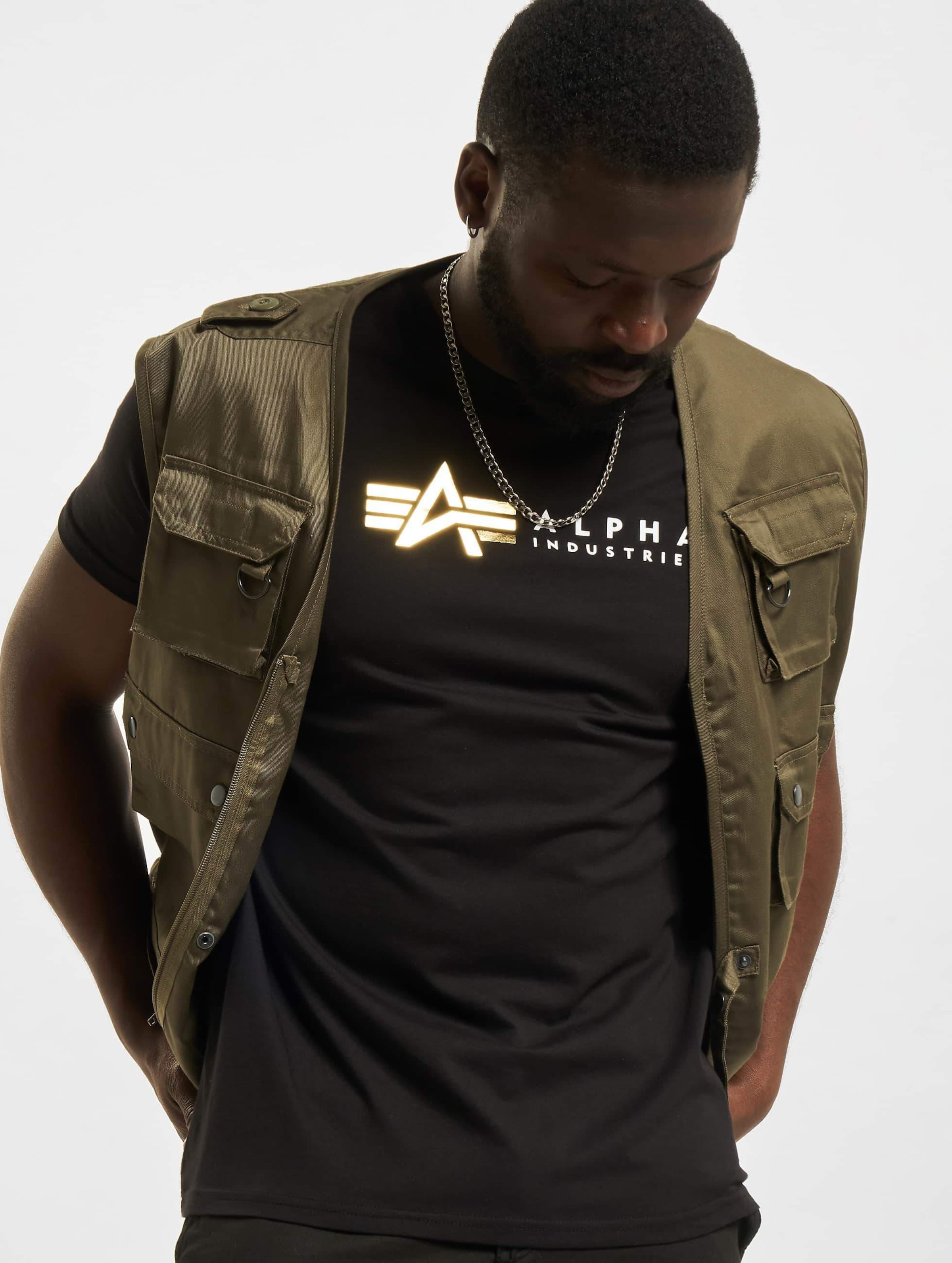Alpha Industries Label Foil Print T-Shirt