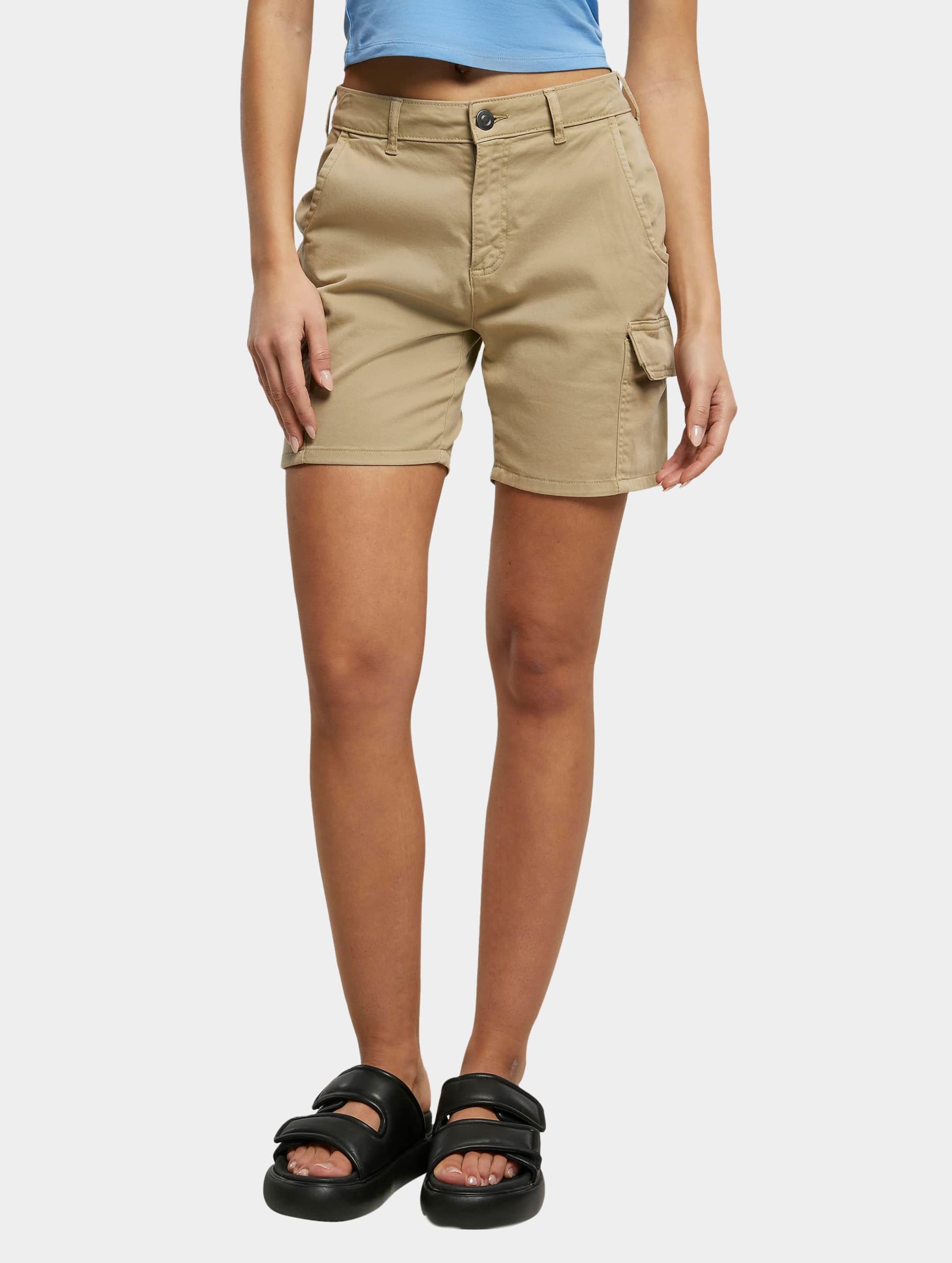 Urban Classics Ladies High Waist Cargo Short