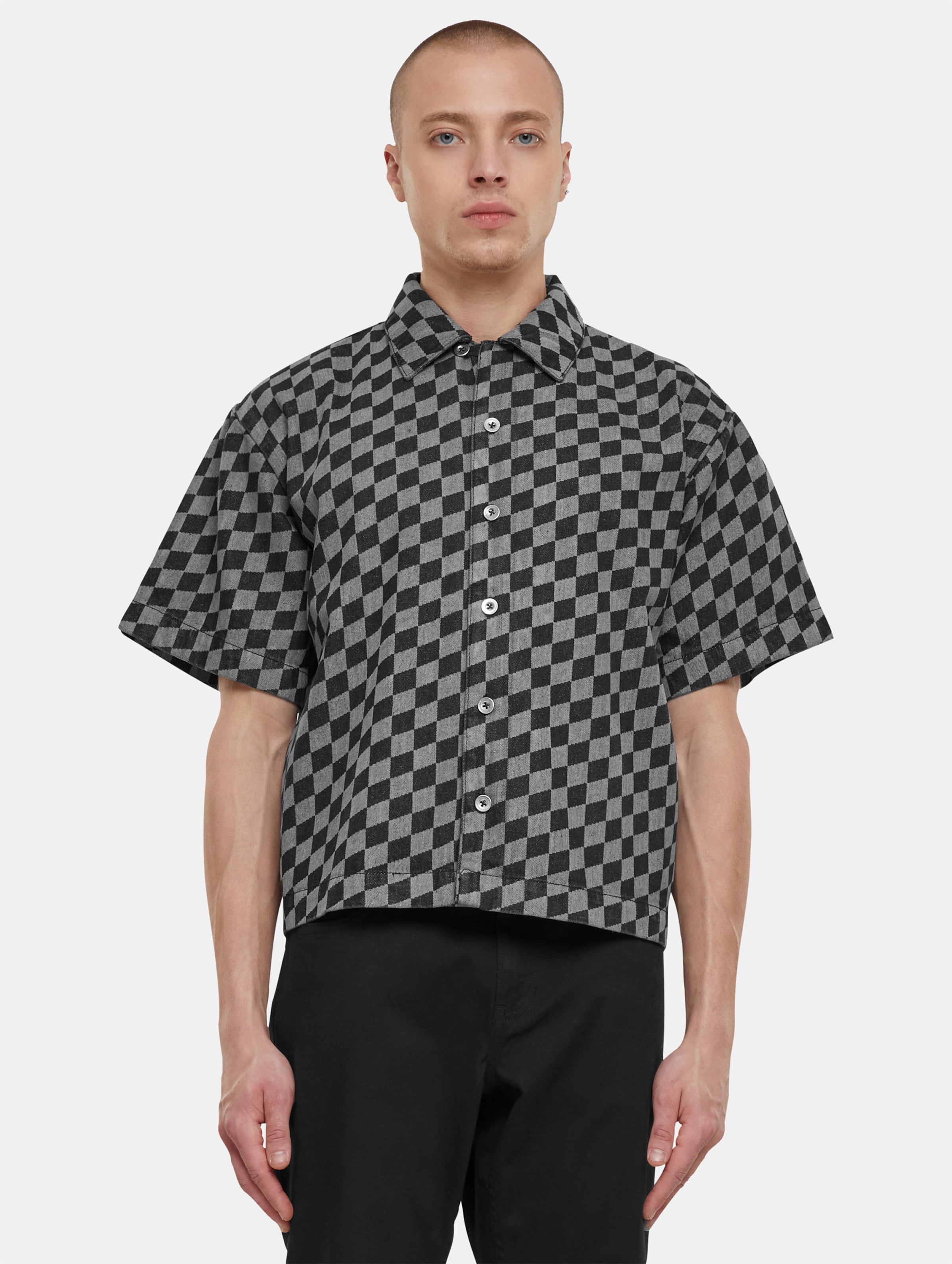 Urban Classics Laser Check Printed Boxy Hemd