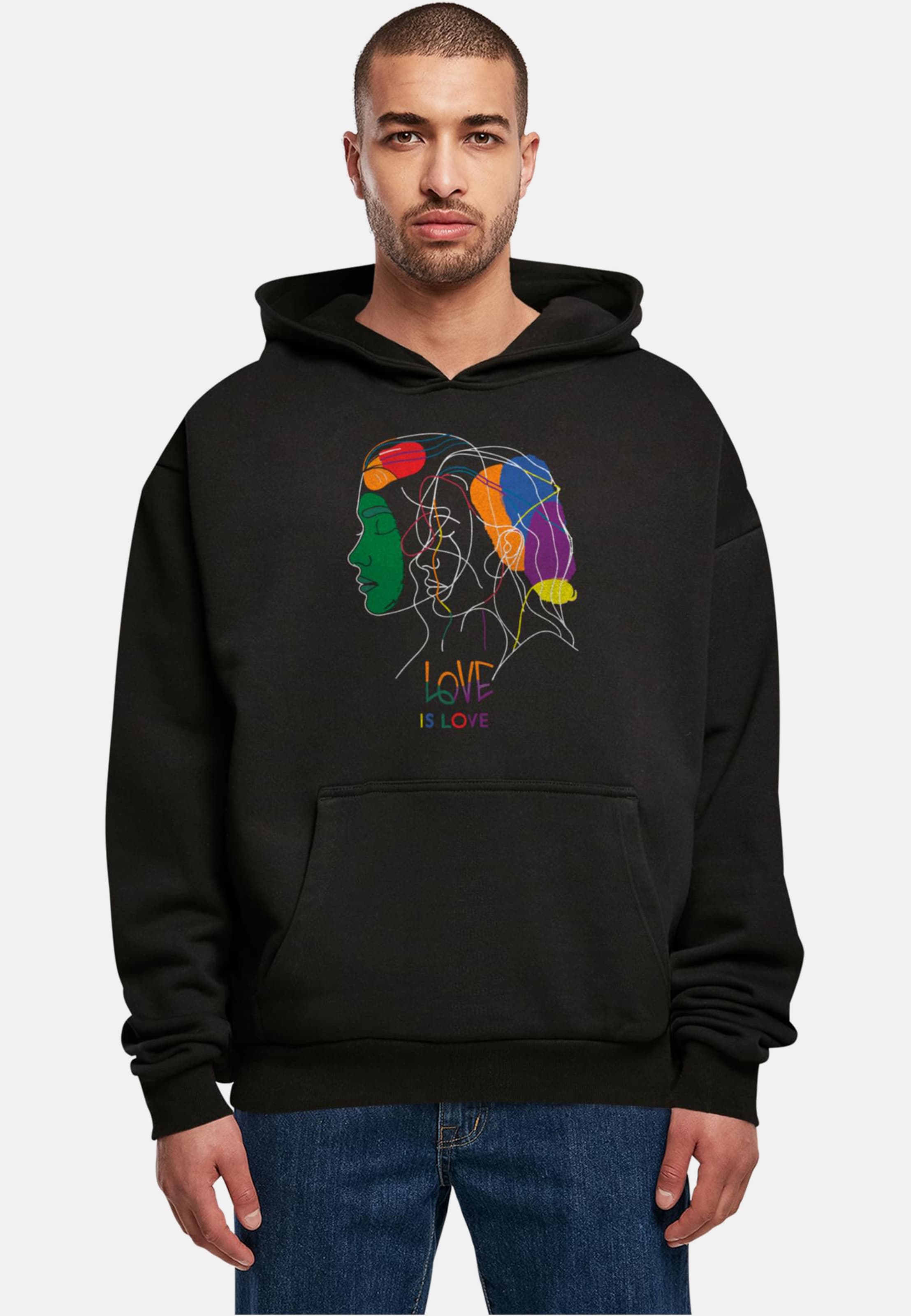 Merchcode Love Is Oversized Hoody