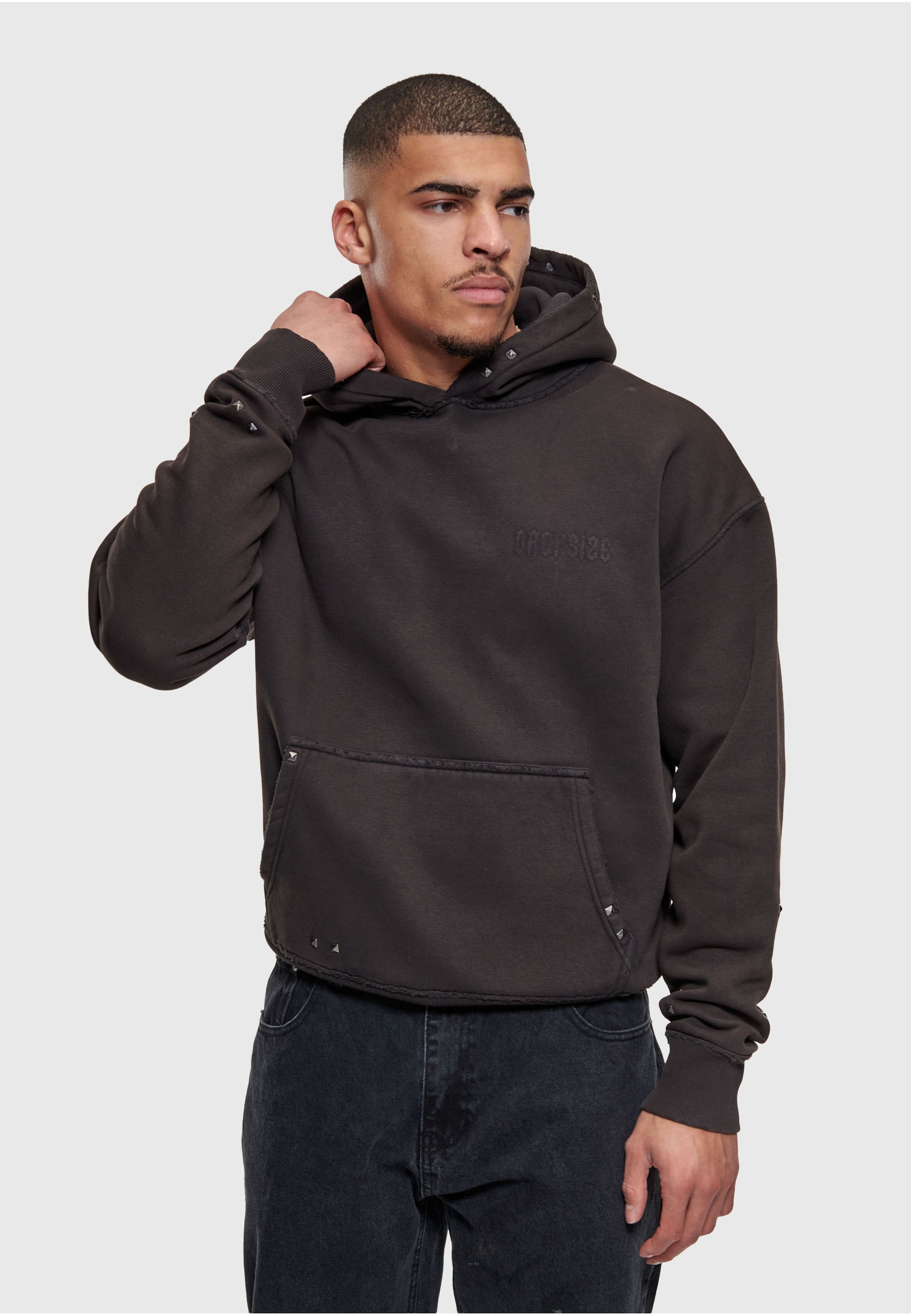 Dropsize HEAVY OVERSIZE STRONG RIVETS HOODIE