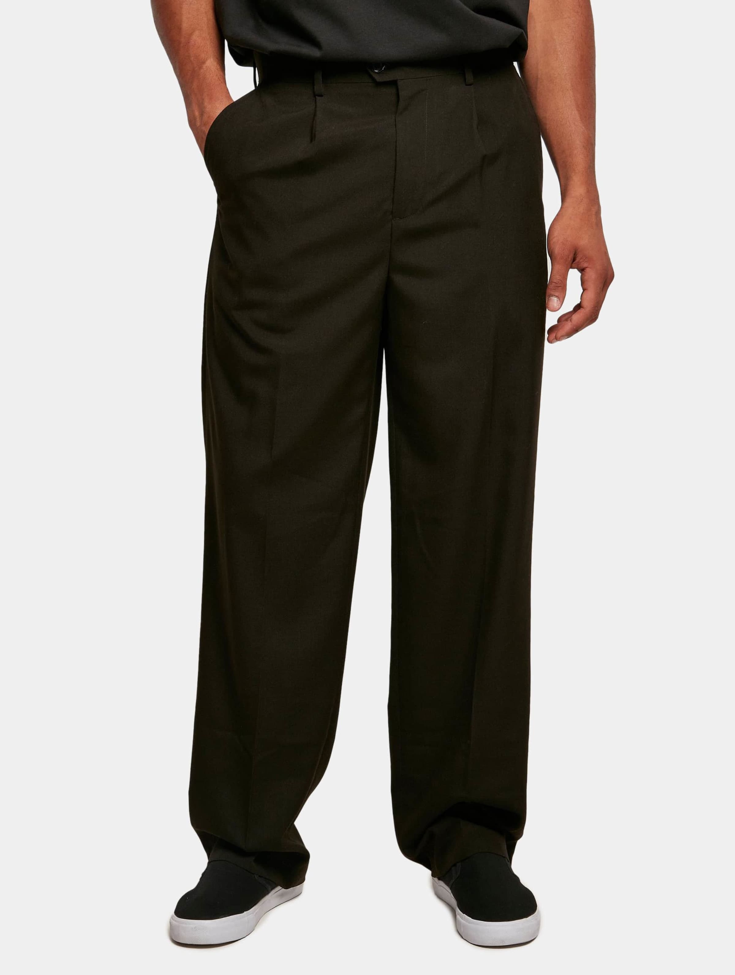Urban Classics Straight Pleat-Front Trousers
