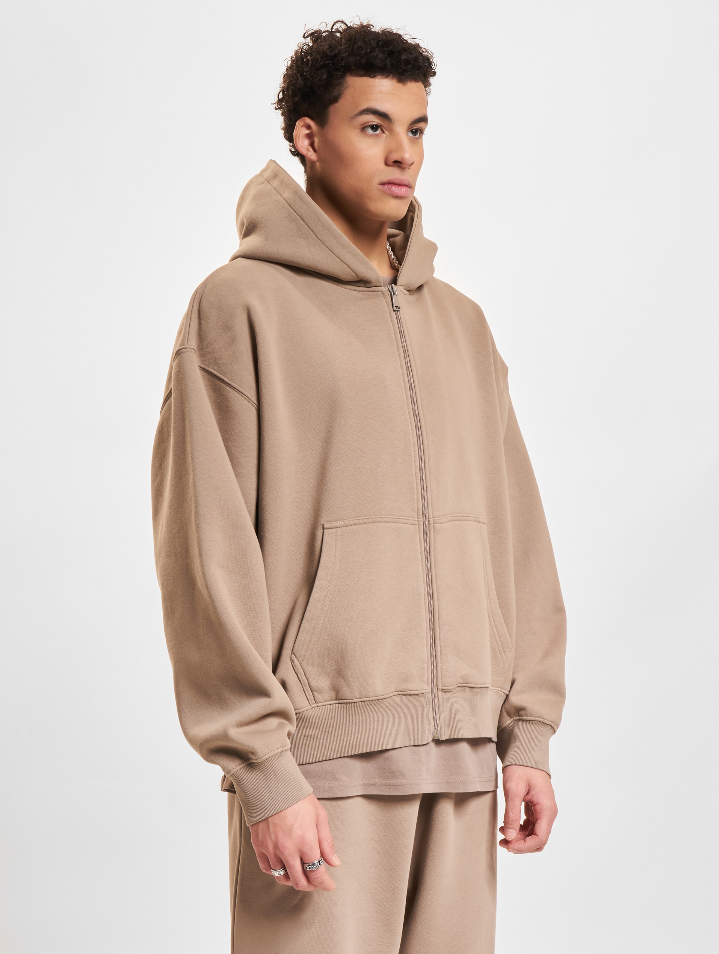 DEF Oversized Zip Hoodie