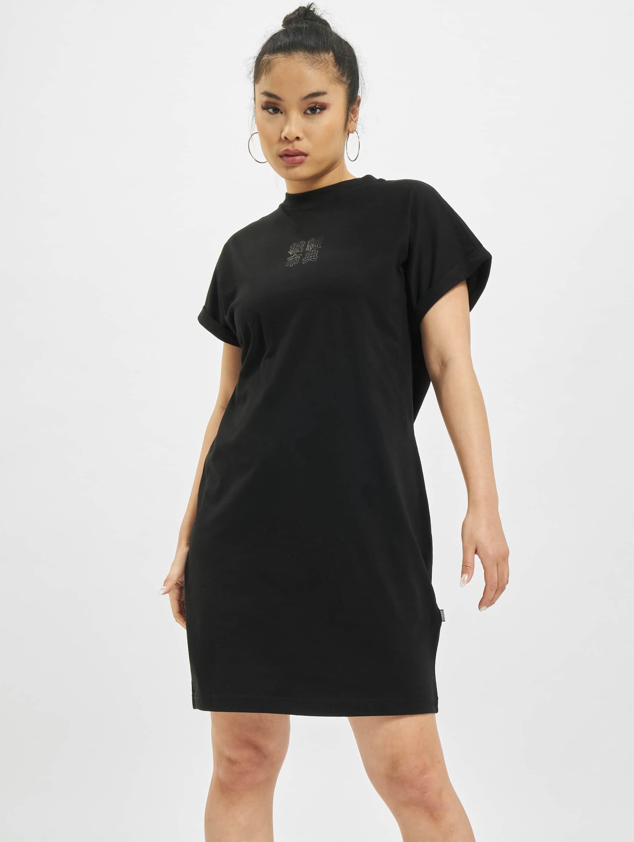 Urban Classics Ladies Cut On Sleeve Printed Tee Dress