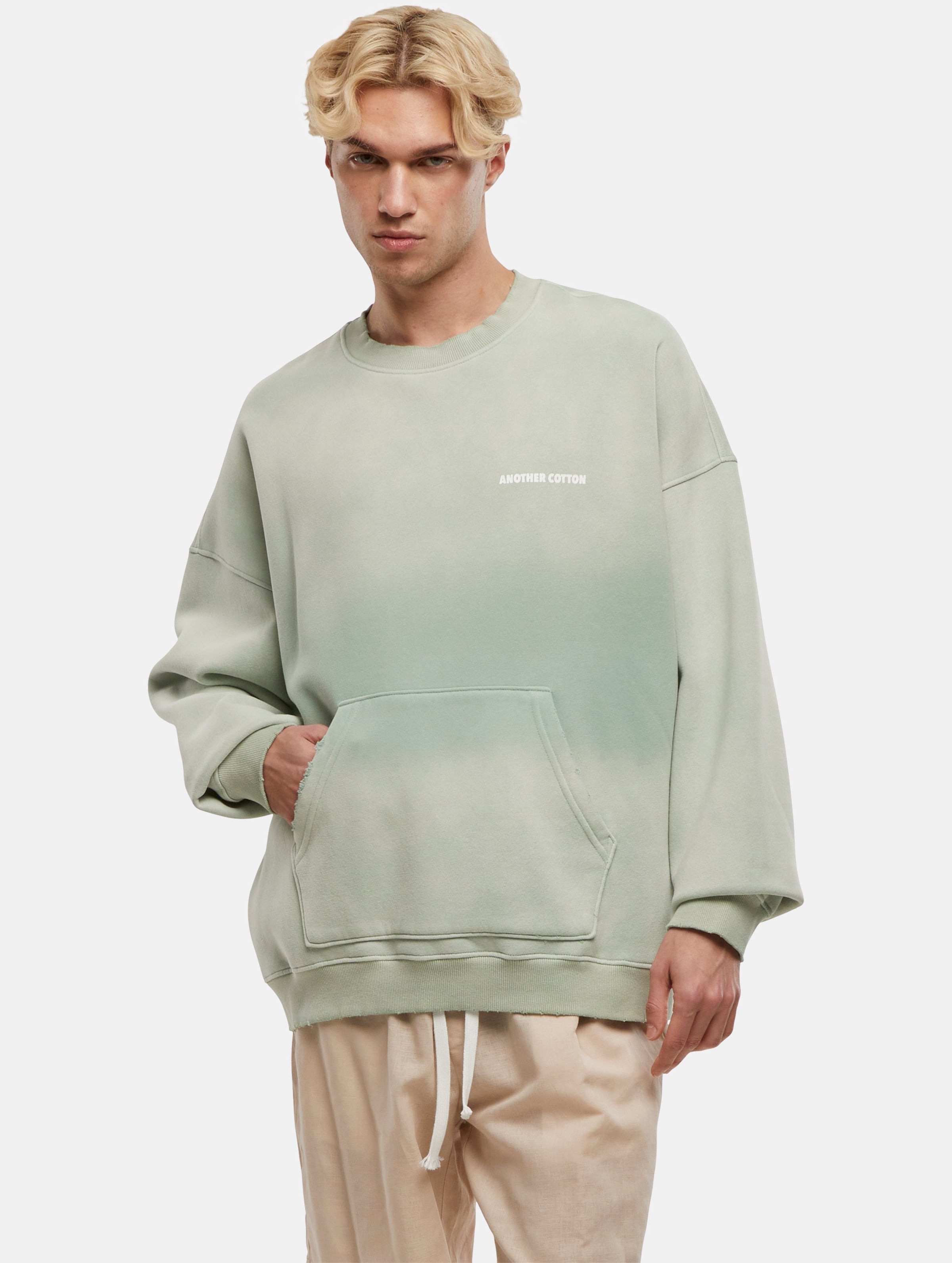 Another Cotton Lab Matcha Oversized Washed Sweater