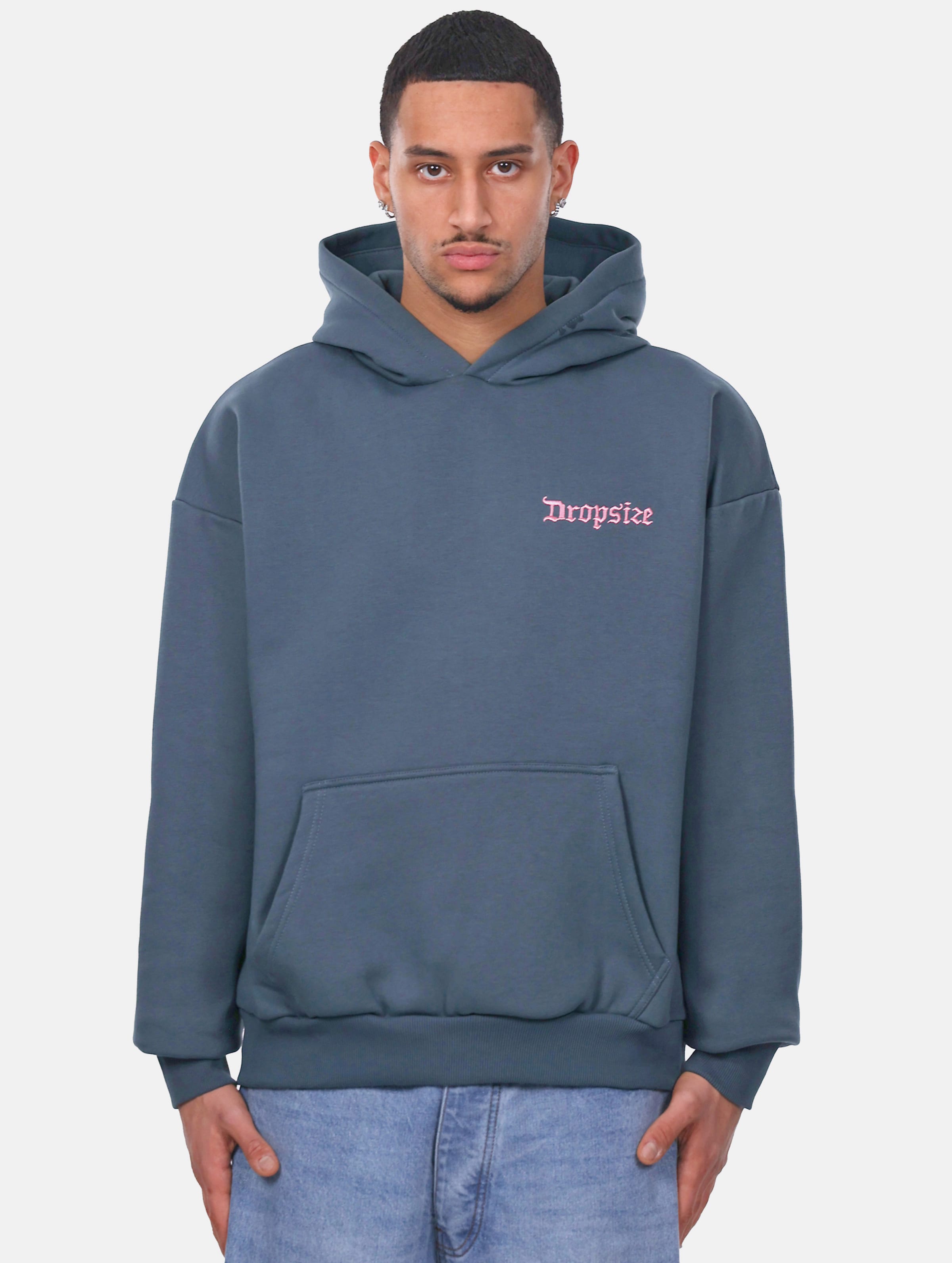 Dropsize HEAVY OVERSIZE EMBO HOODIE