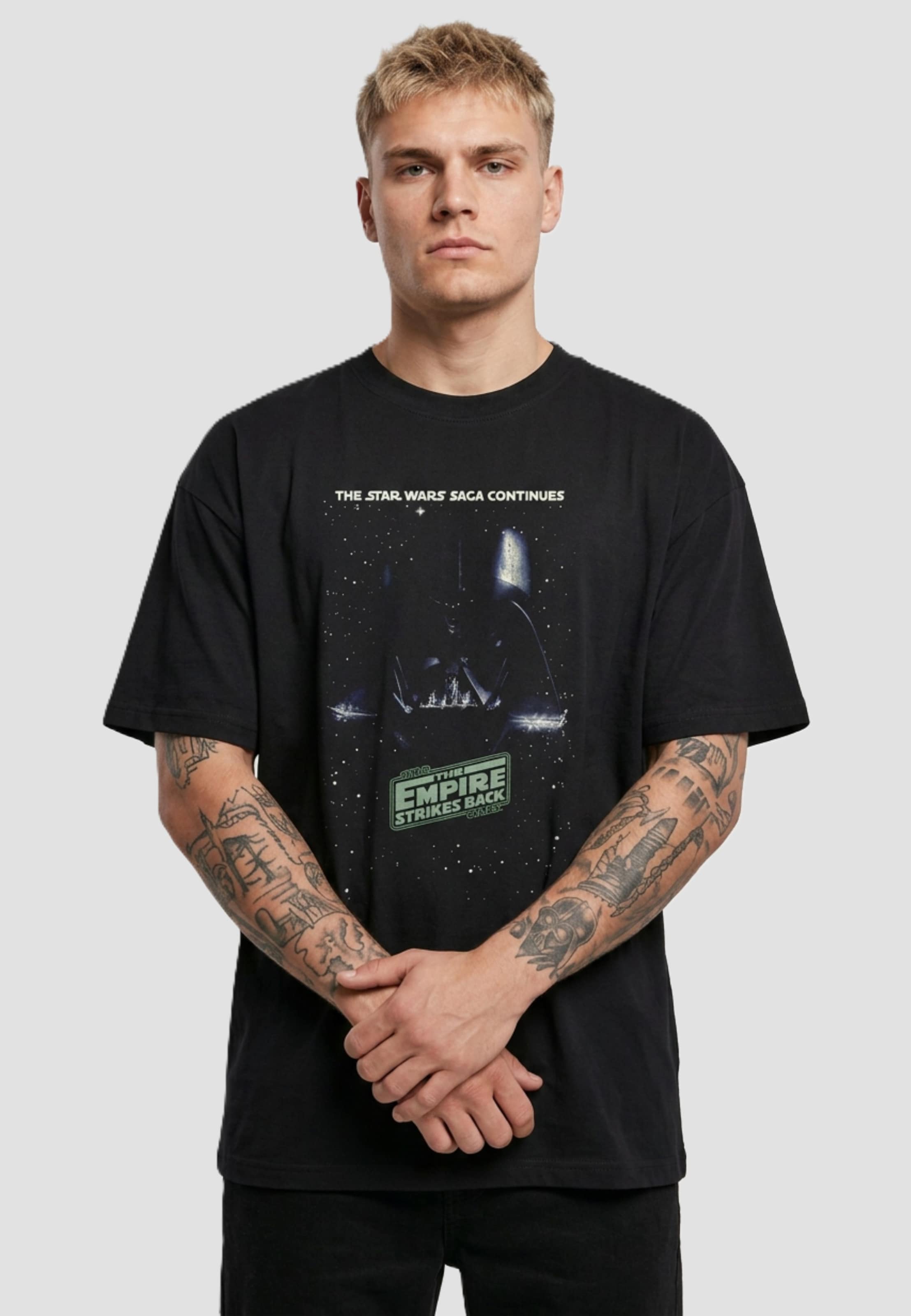 Merchcode Star Wars Episode V Poster Heavy Oversize Tee