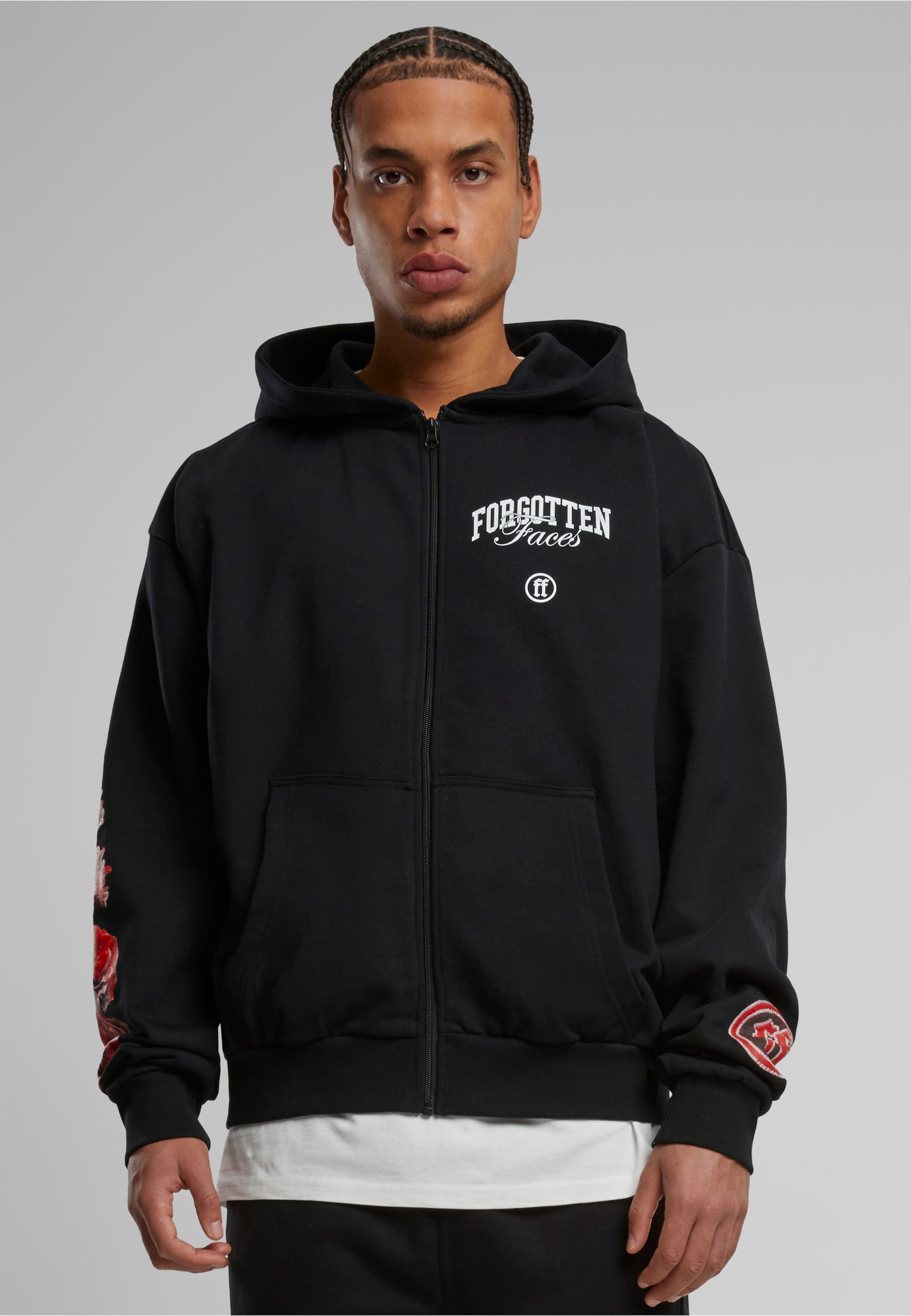 Forgotten Faces Overgrown Skull Oversize Zip Hoody