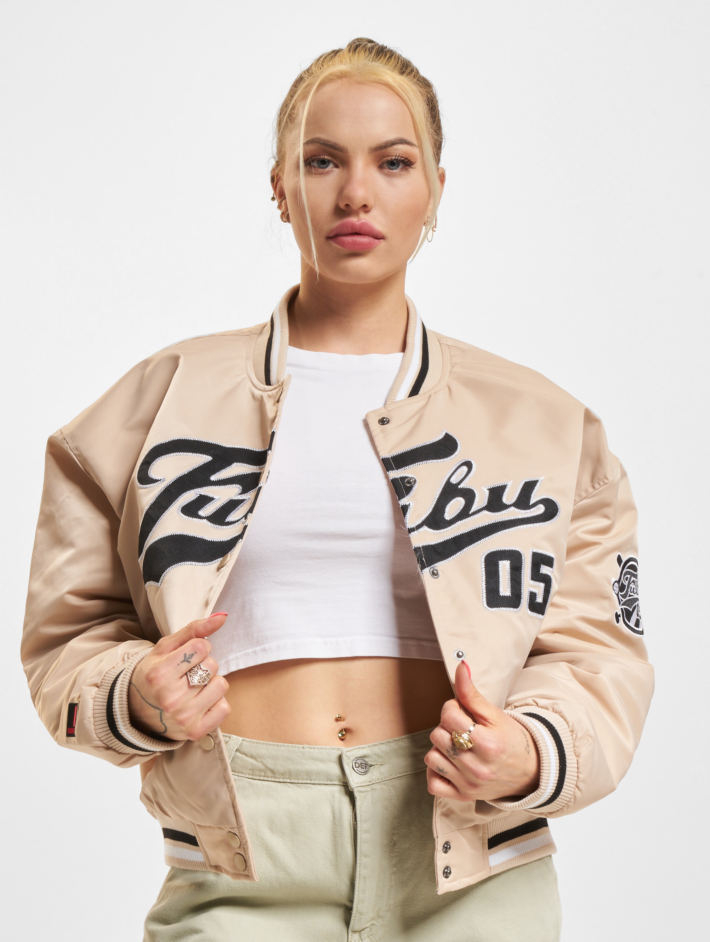 FUBU Varsity Satin College Jacket