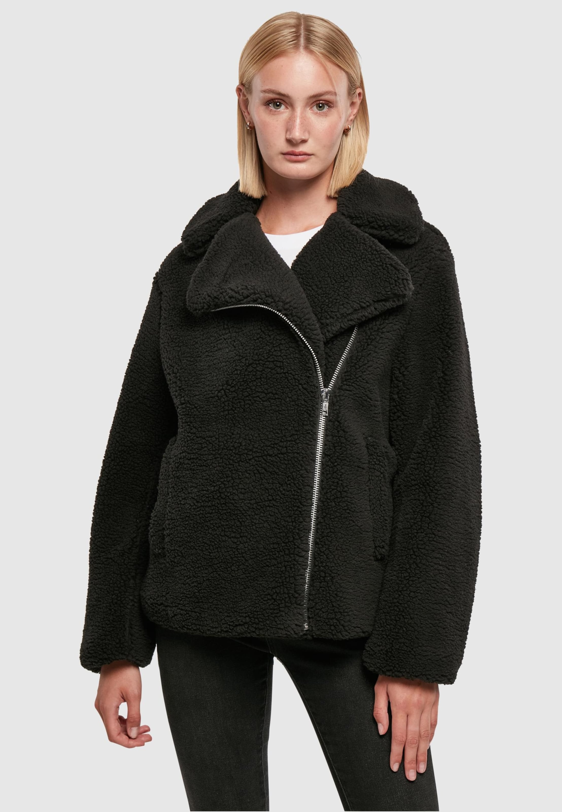 Urban Classics Ladies Sherpa Biker Jacket