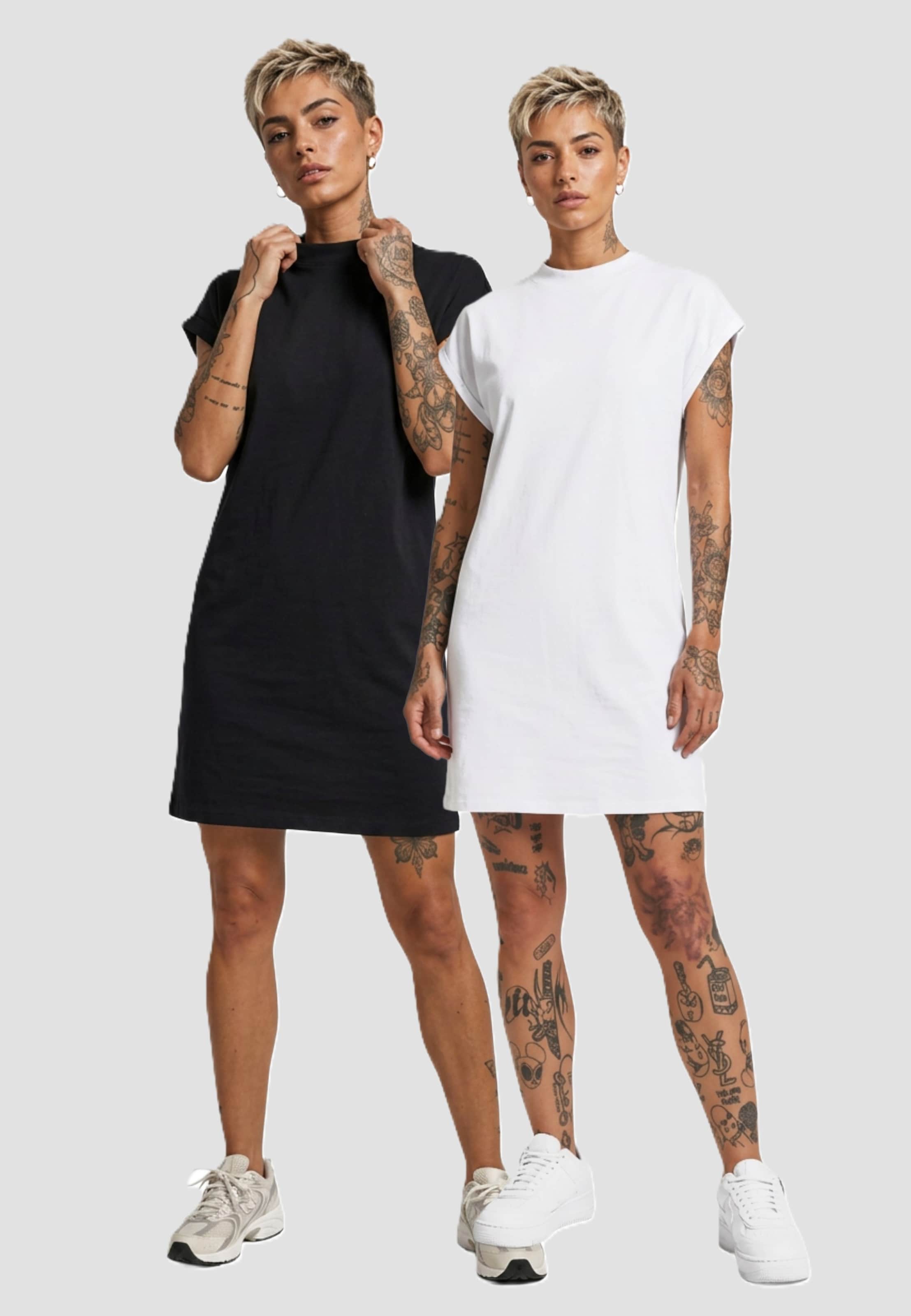 Urban Classics Ladies Extended Shoulder Dress 2-Pack