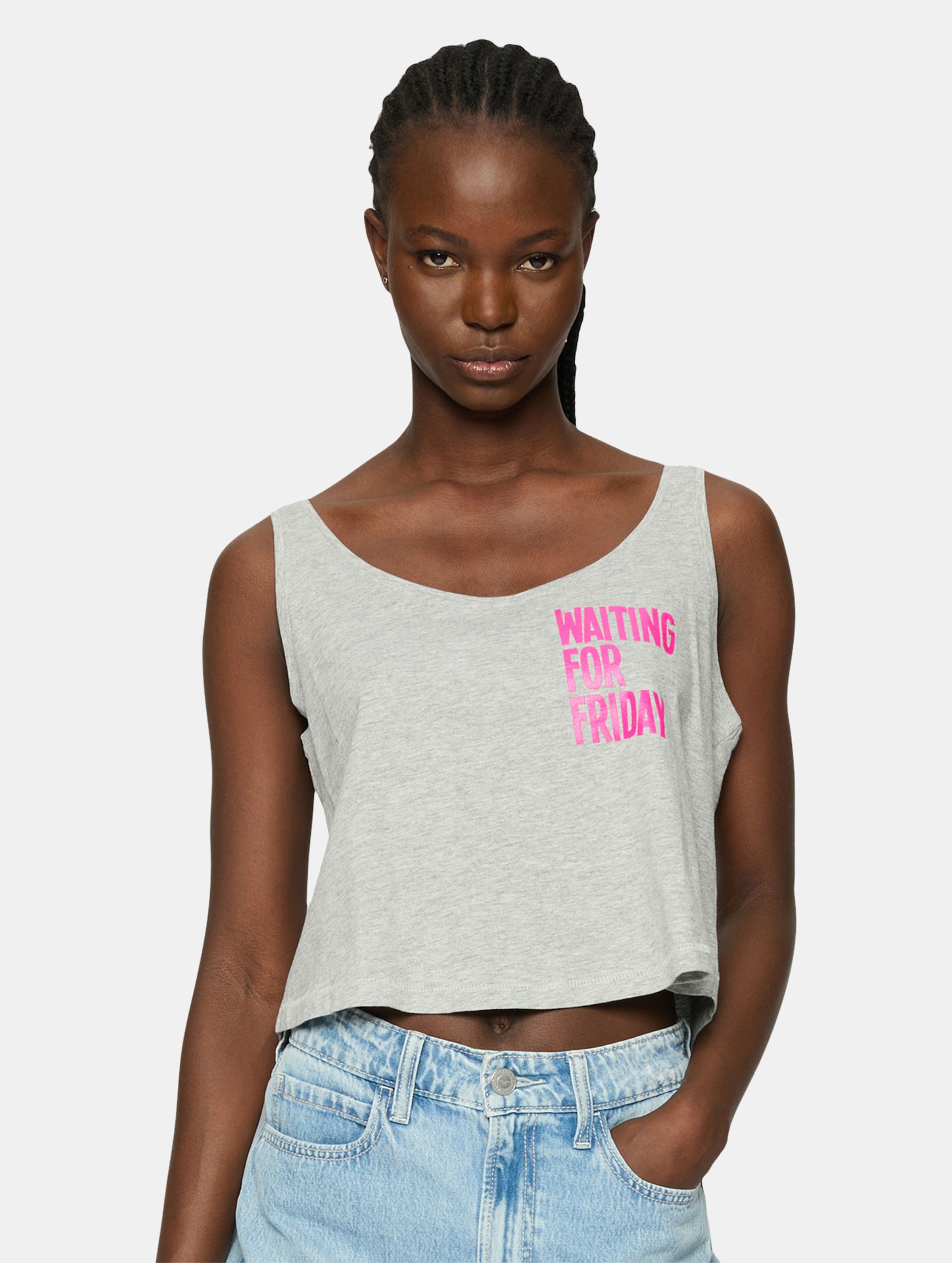 Mister Tee Ladies Waiting For Friday Box Tank