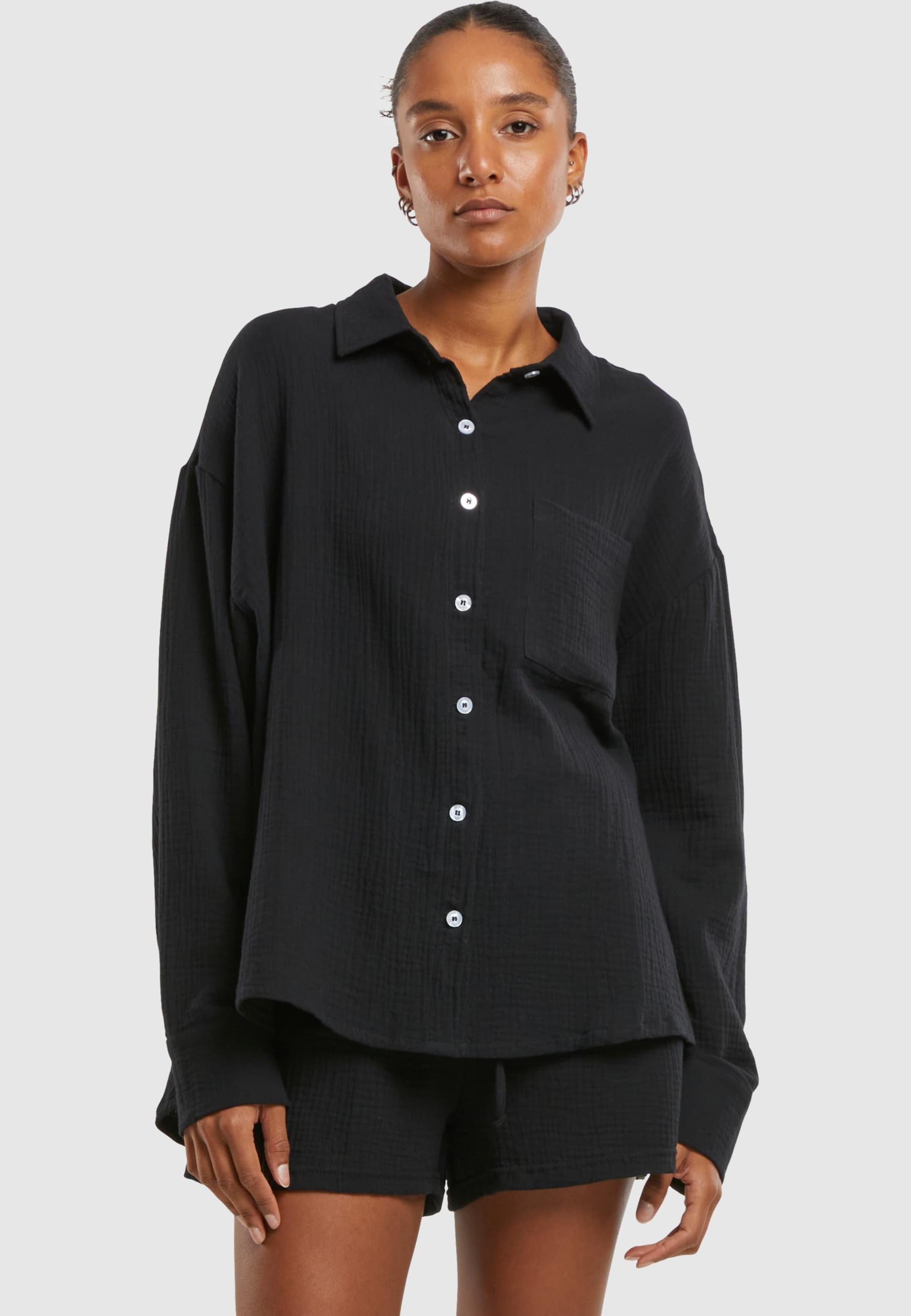 Urban Classics Ladies Oversized Musselin Blouse
