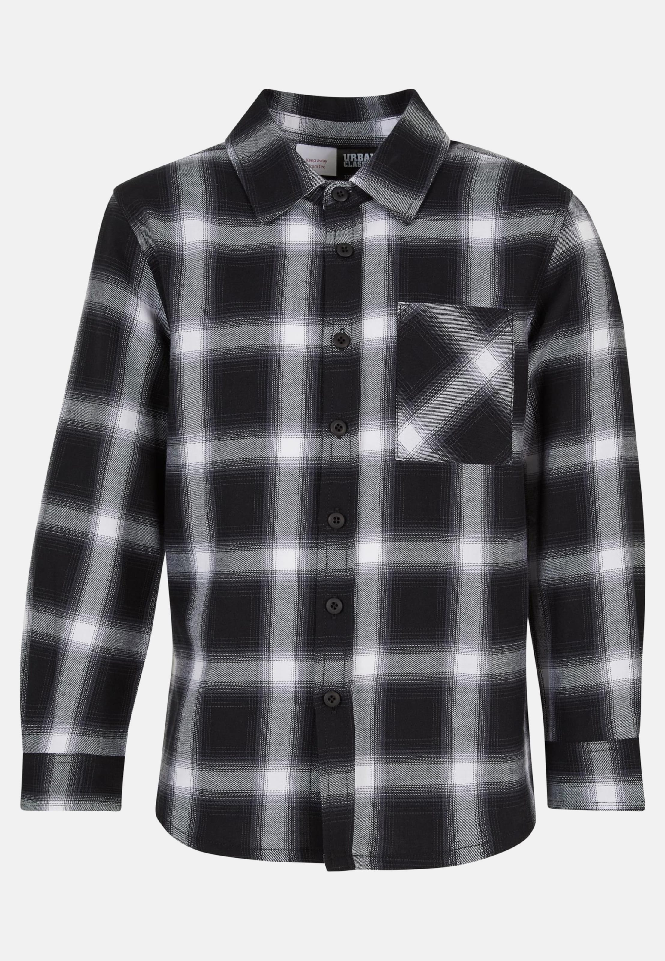 Urban Classics Boys Oversized Checked Shirt
