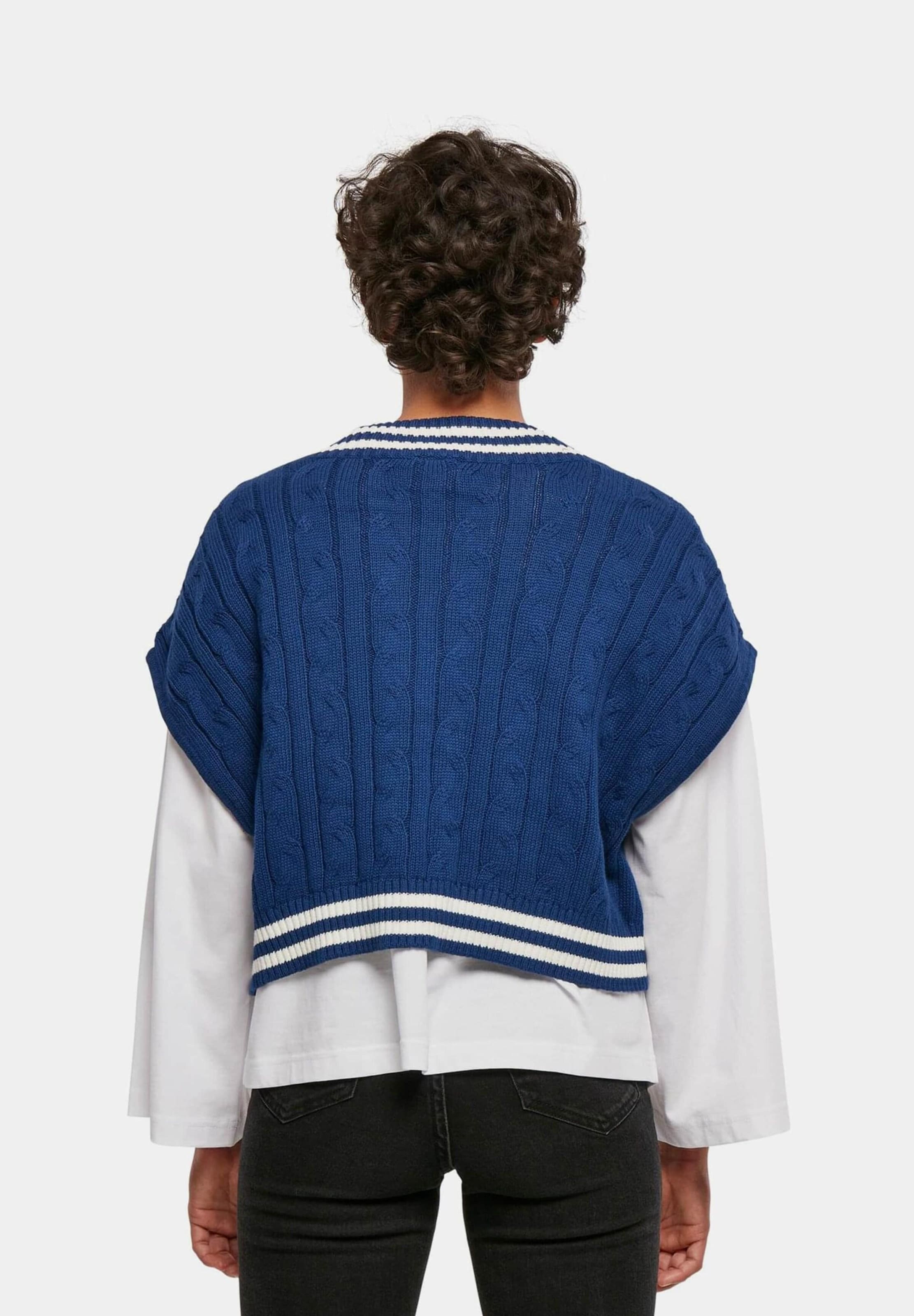 Urban Classics Ladies Cropped Knit College Slipover