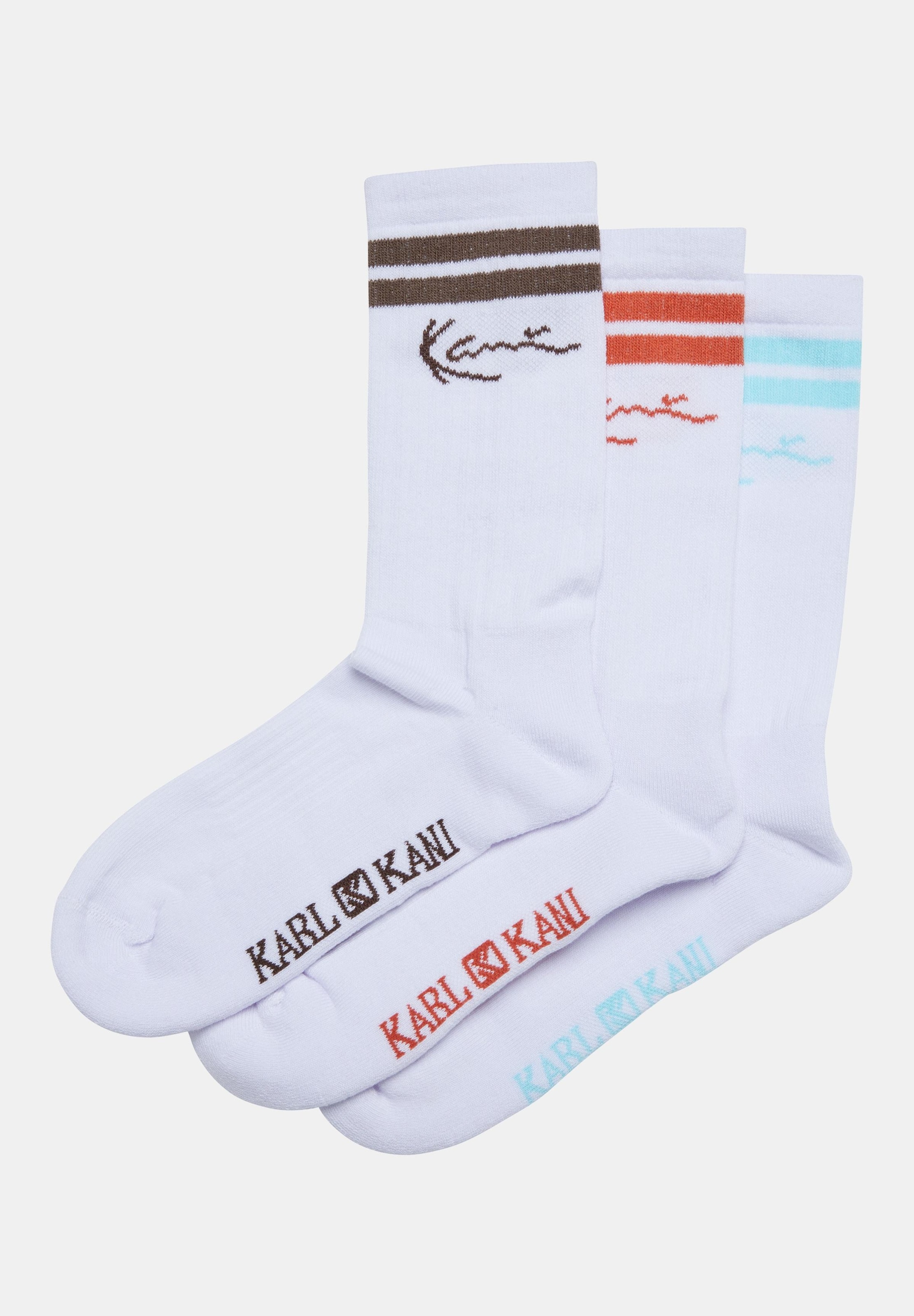 Karl Kani Signature Striped 3 Pack Socks