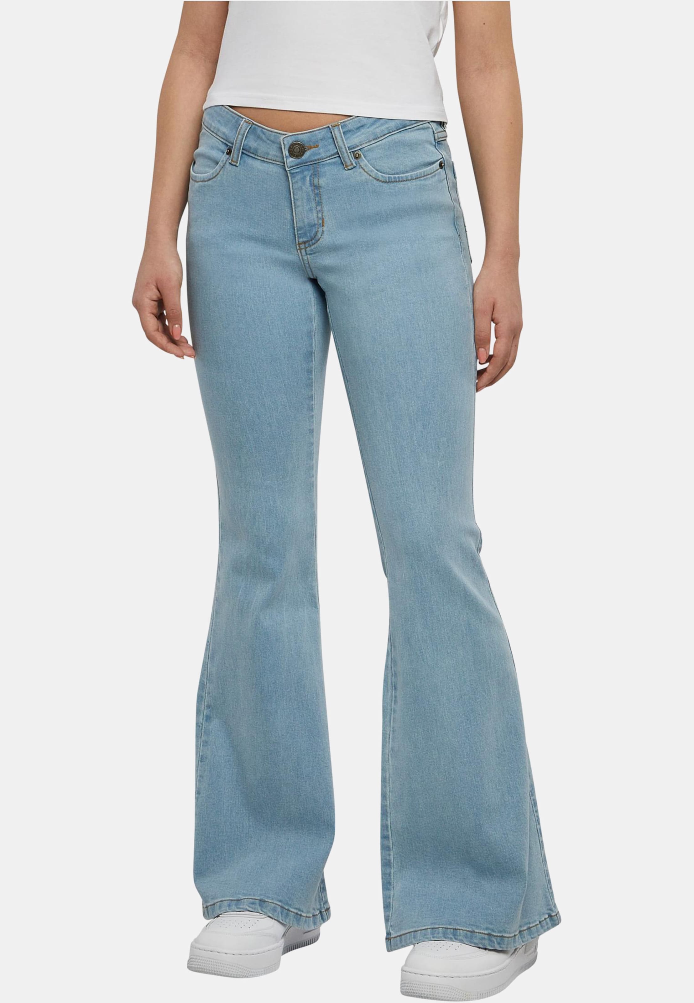 Urban Classics Ladies Essentials Low Waist Flared Denim