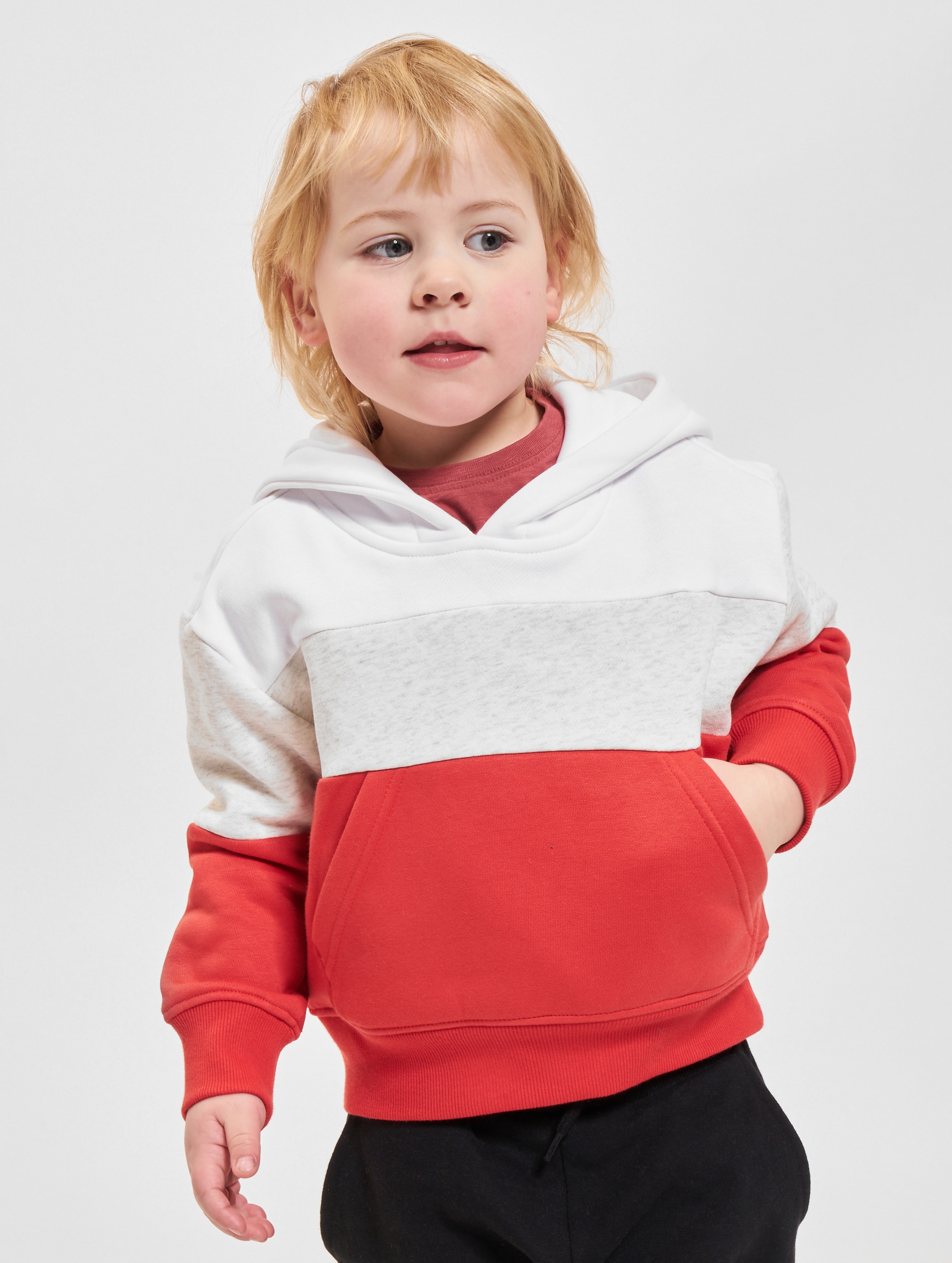 Urban Classics Girls Oversized 3-Tone Hoody