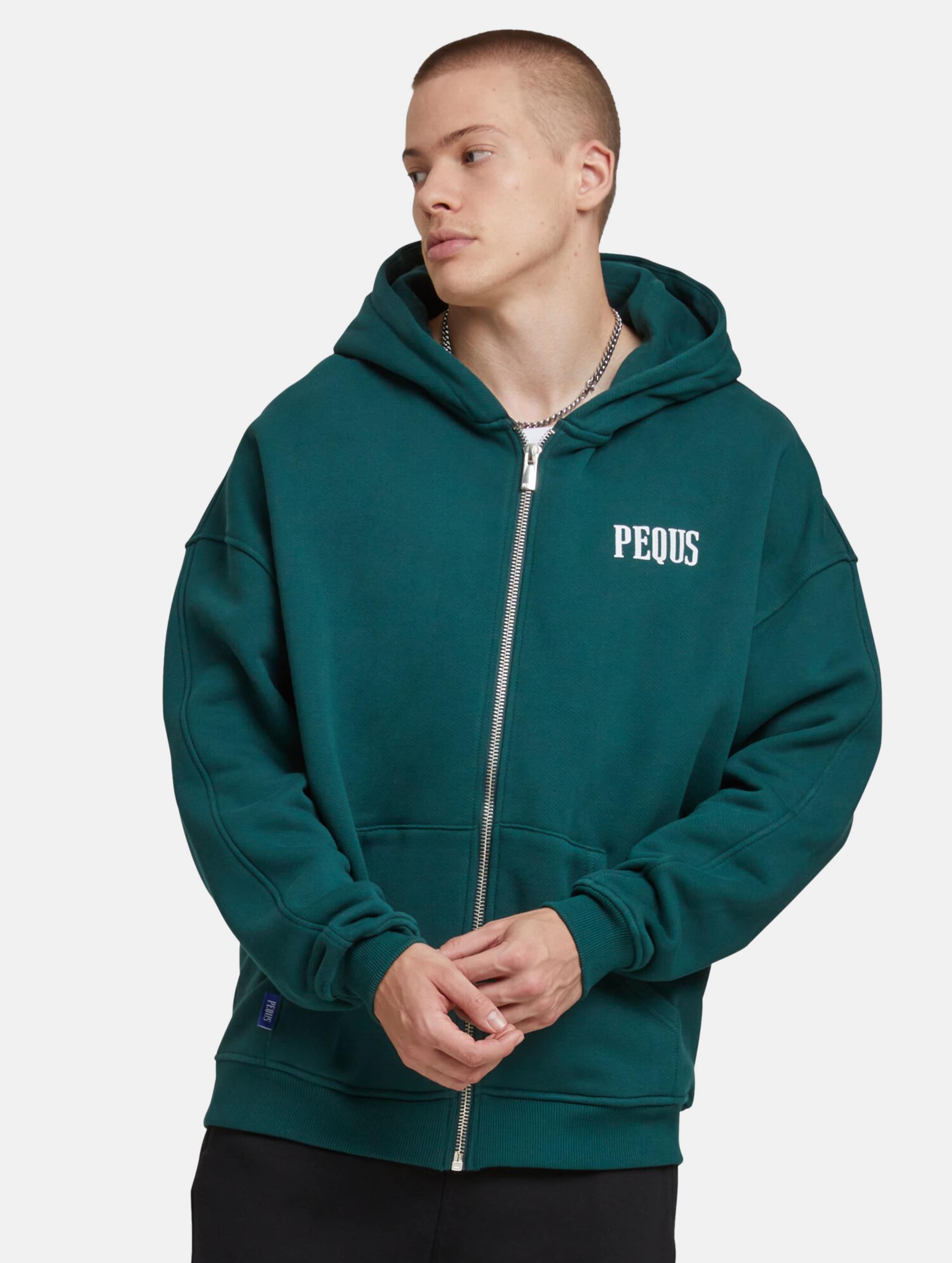 PEQUS Chest Logo Zip Hoodie