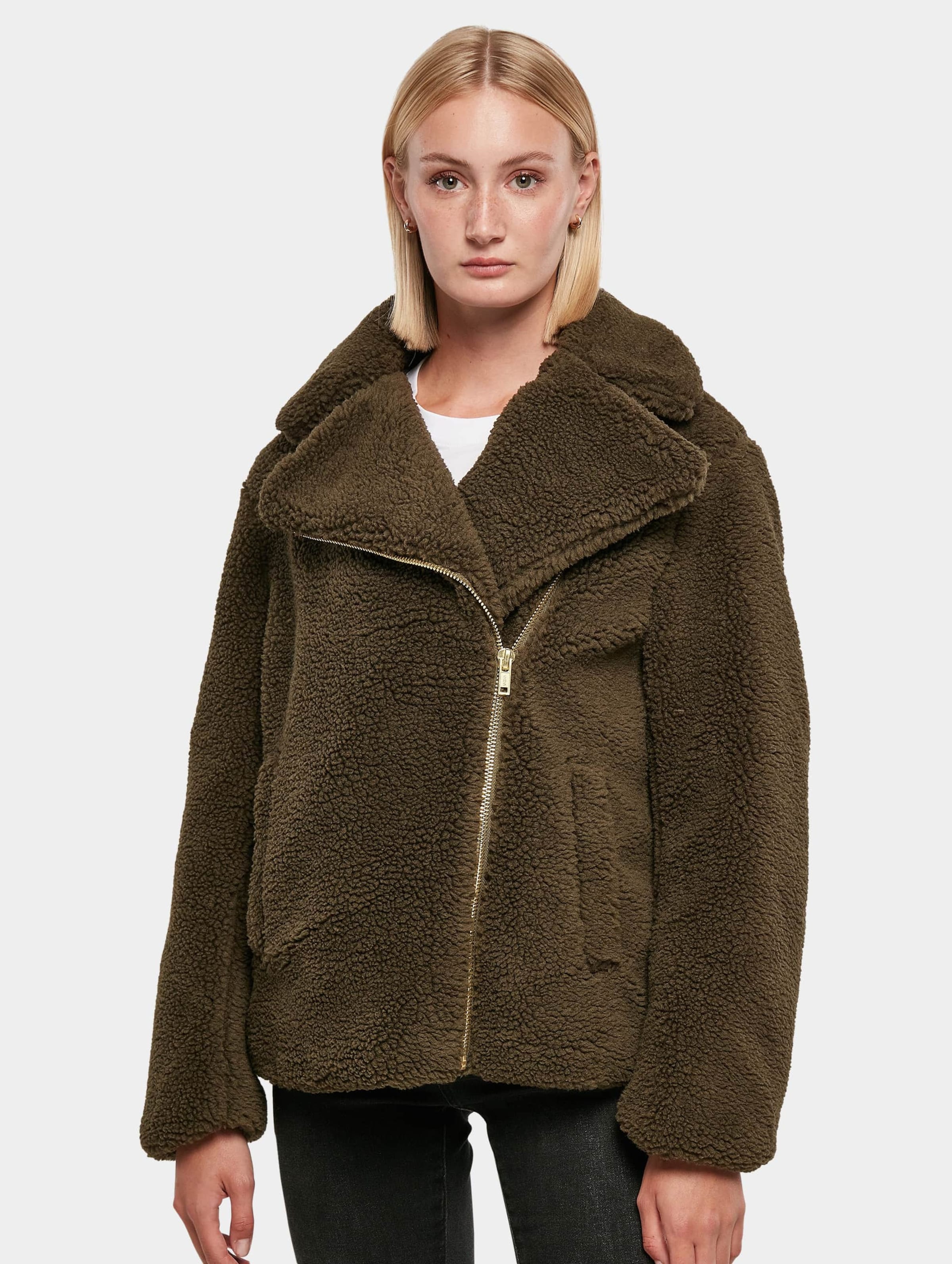 Urban Classics Ladies Sherpa Biker Jacket
