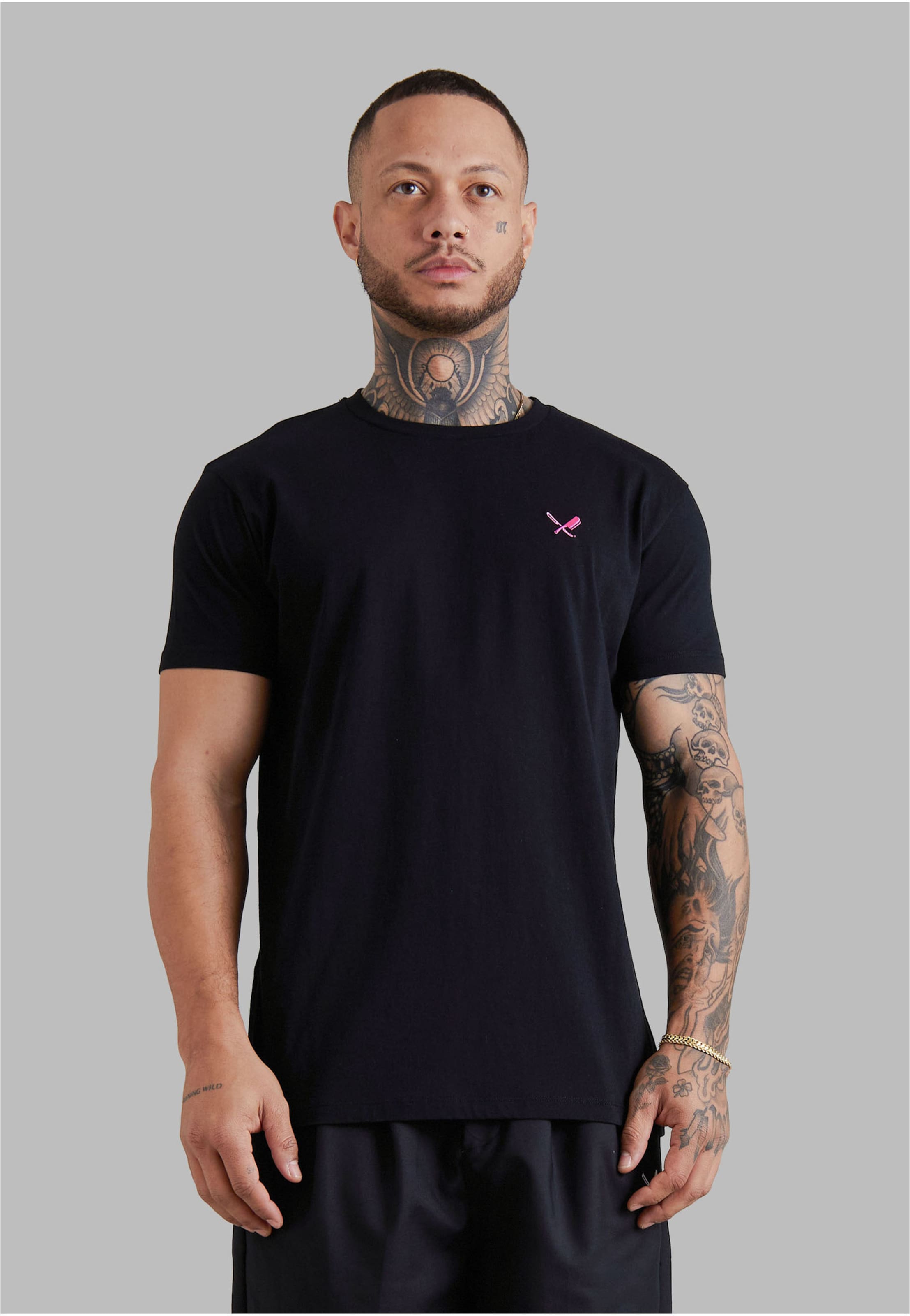 Distorted People Inked Blades Crew Neck T-Shirt