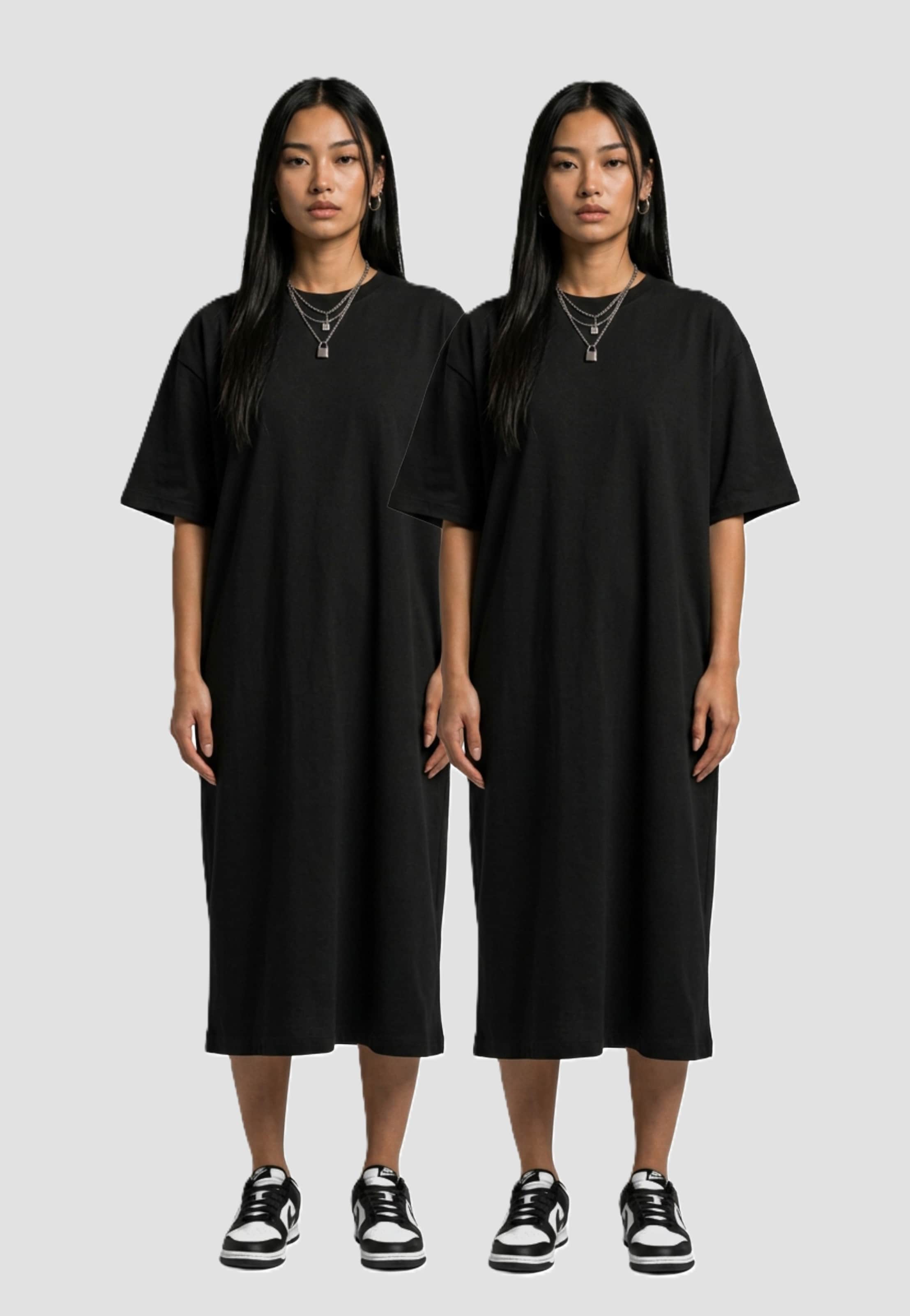 Urban Classics Ladies Essentials Long Oversized Tee Dress 2-Pack
